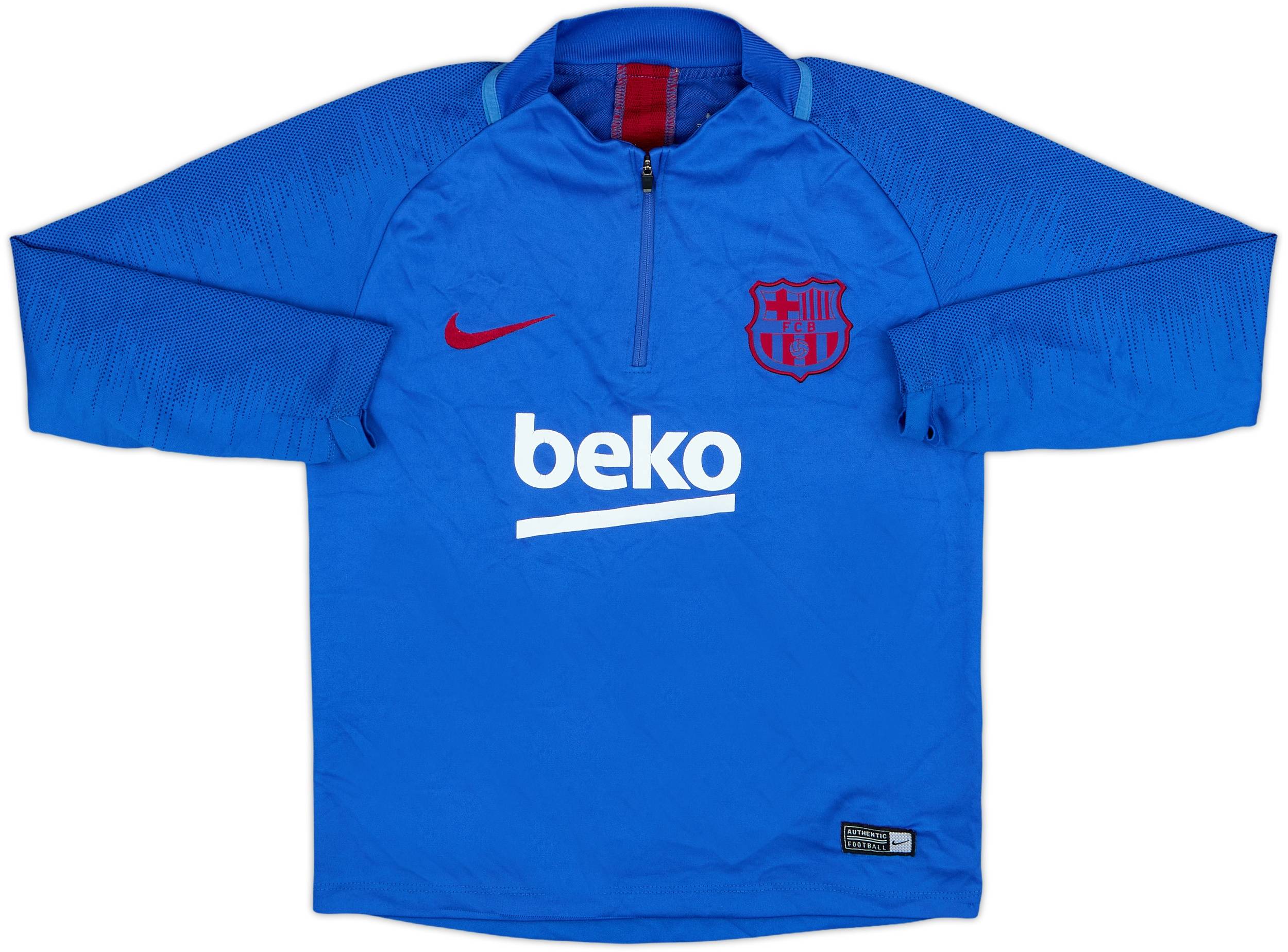 2019-20 Barcelona Nike 1/4 Zip Training Top - 7/10 - (S.Boys)