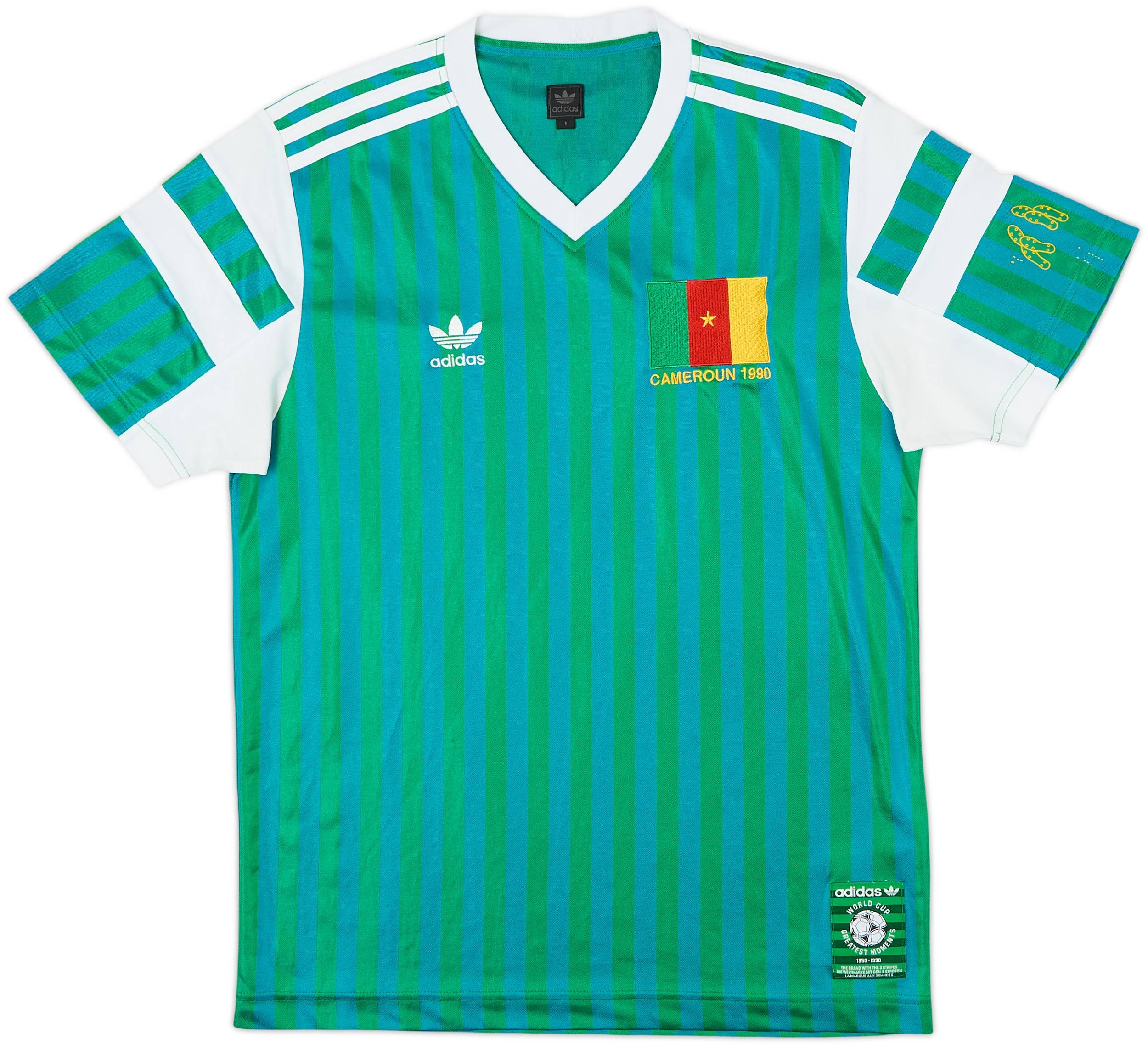 2006 Cameroon adidas Originals Retro Style '1990 Home' Shirt - 9