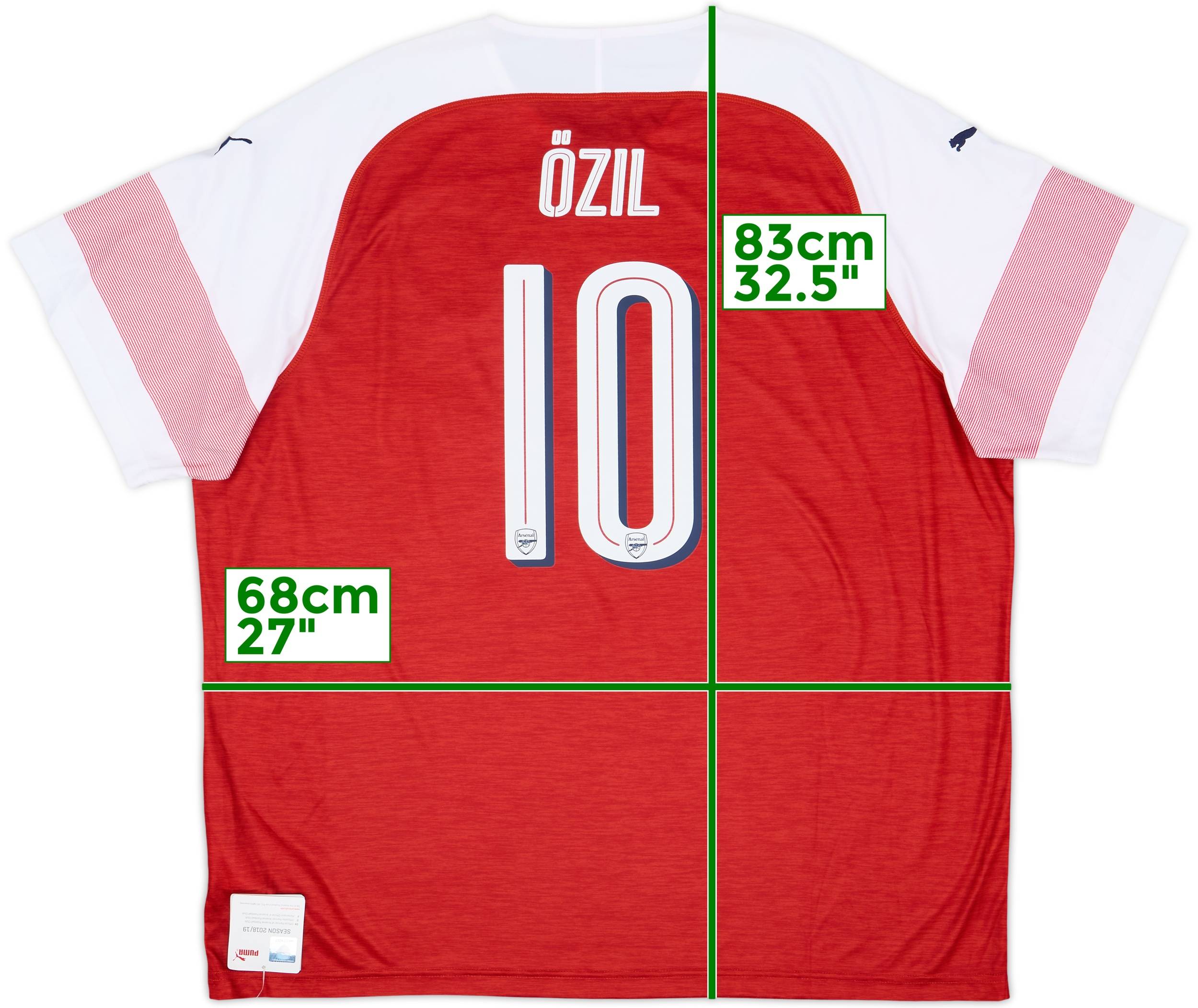 2018-19 Arsenal Home Shirt Ozil #10 (4XL)