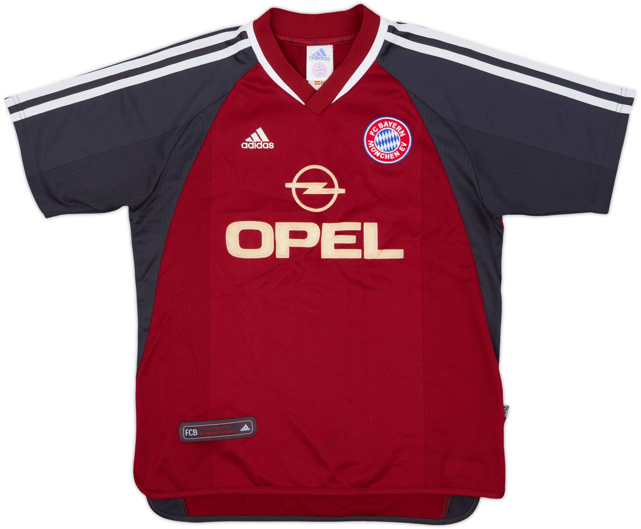 バイエルンミュンヘン　ユニフォーム　アディダス　2001-2002 Adidas Bayern Munich 2001-02 Lizarazu#3 Home Football Soccer
