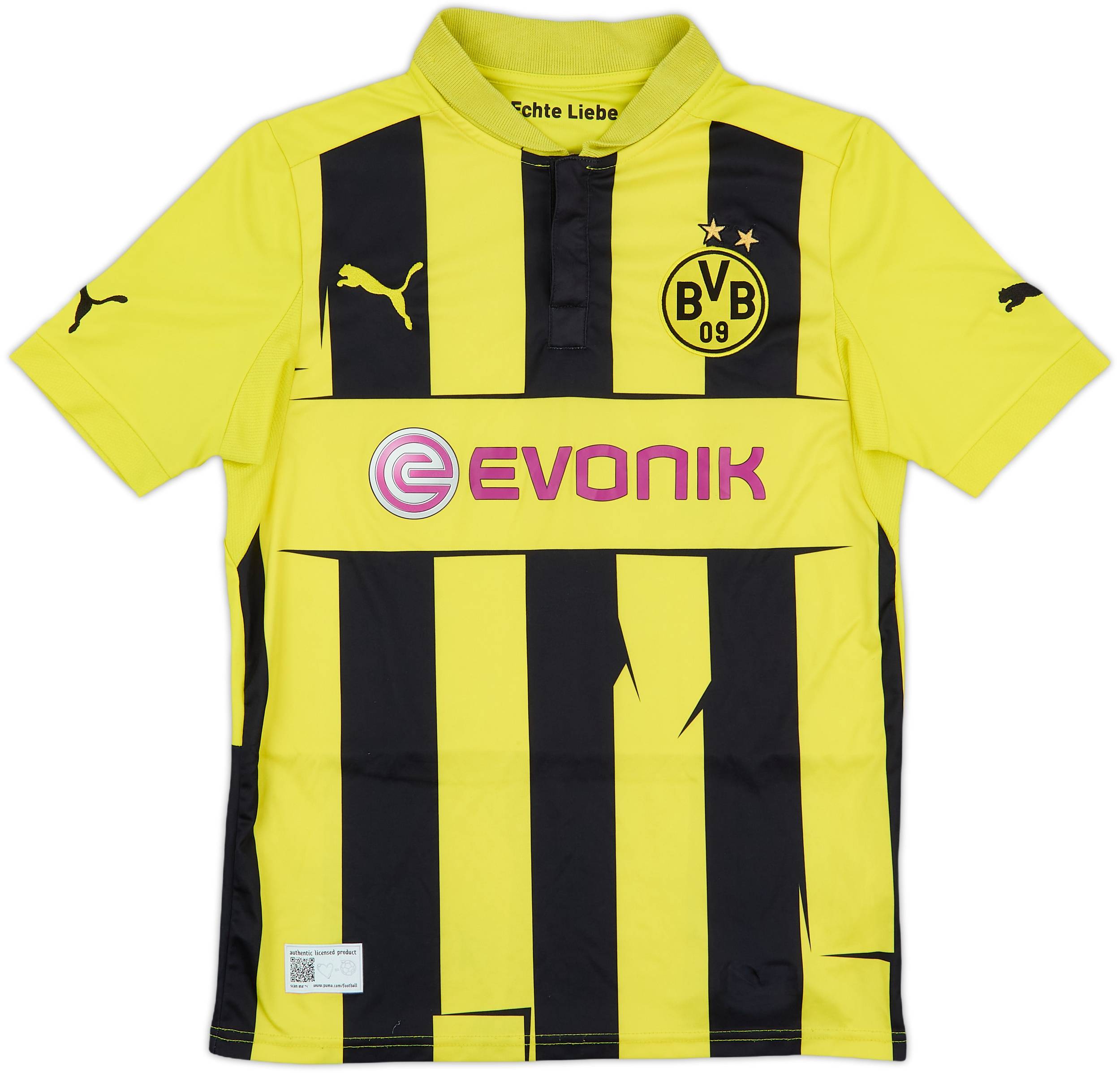 ウェア Borussia Dortmund 2012/13  2012-13 Borussia Dortmund European Home Shirt - 6/10 - (XL.Boys)