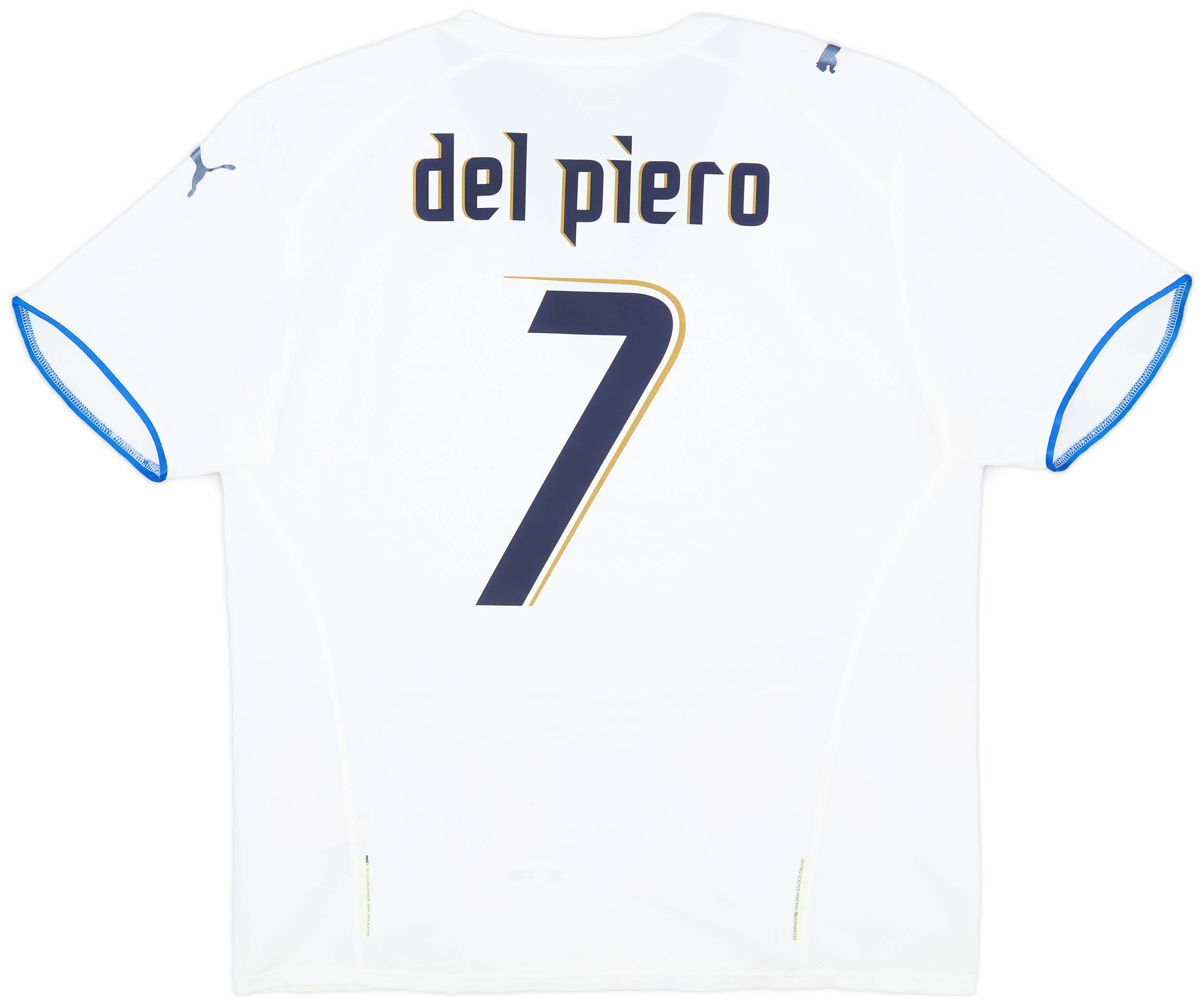 2006 Italy Away Shirt Del Piero #7 - 4/10 - (XL)