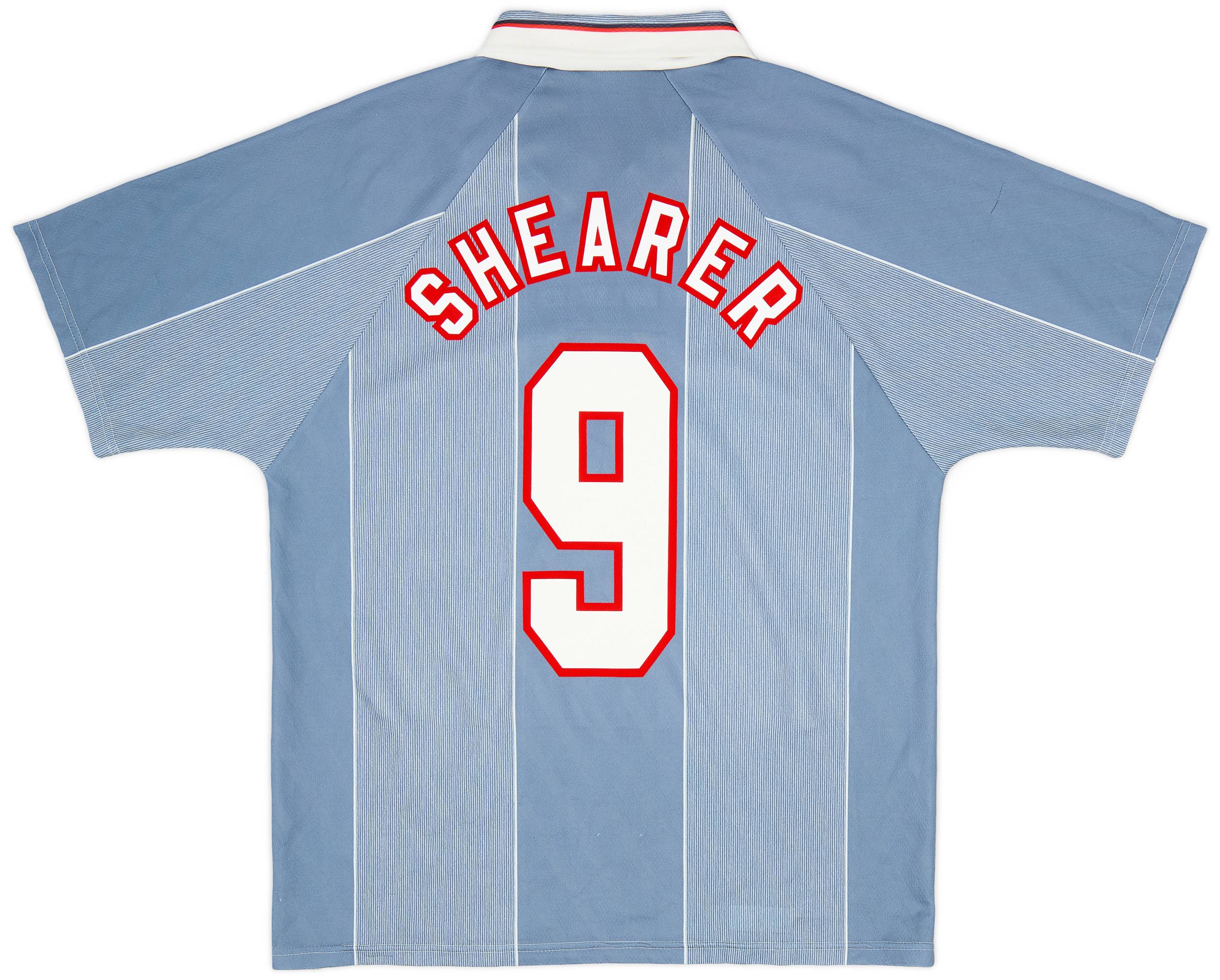 1996-97 England Away Shirt Shearer #9 - 6/10 - (L)
