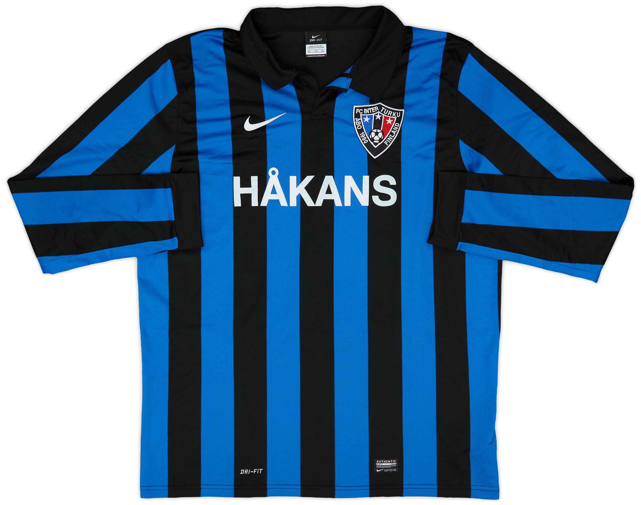 2013-14 Inter Turku Home L/S Shirt - 7/10 - (XXL)