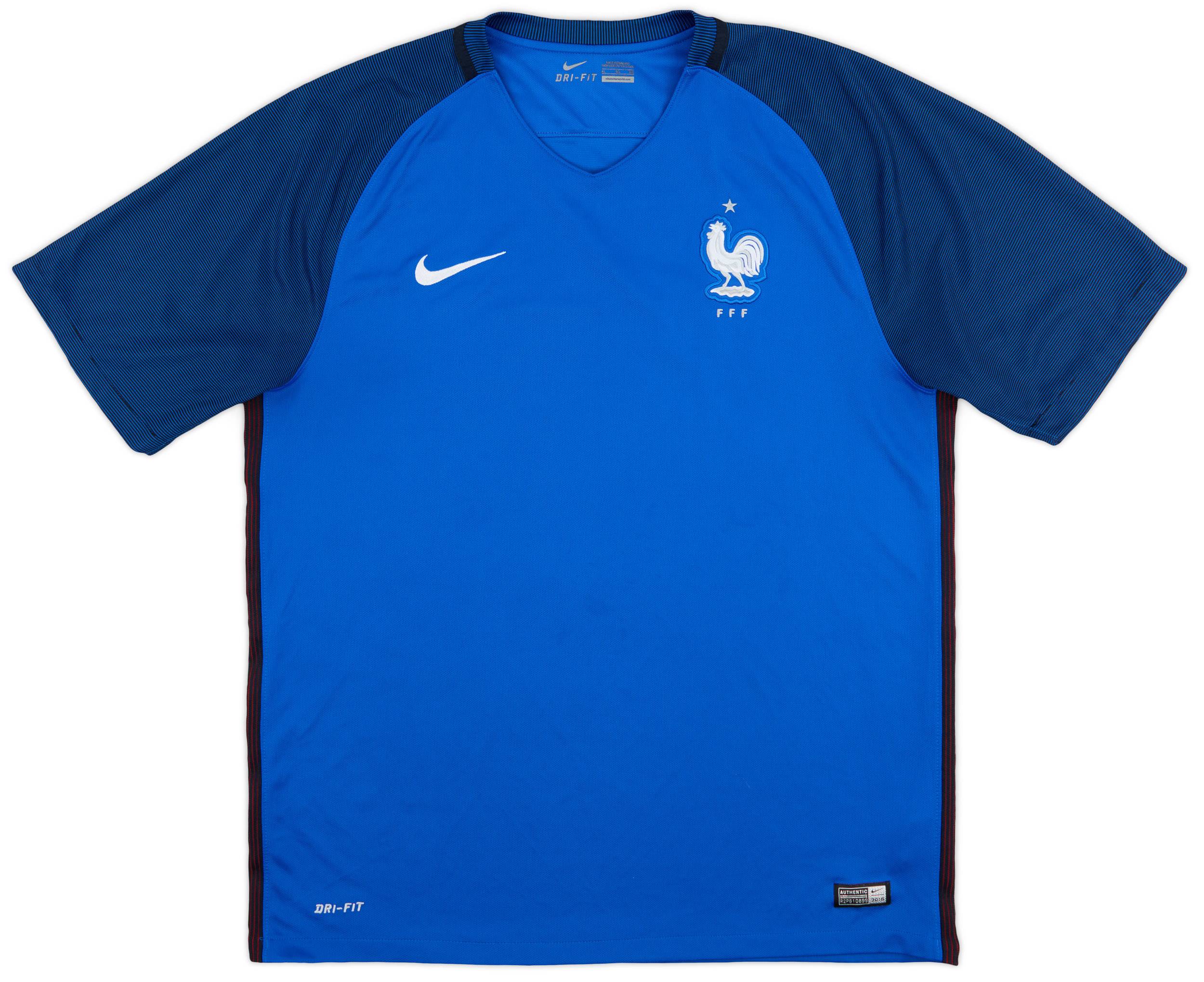 2016-17 France Home Shirt - 9/10 - (XL)