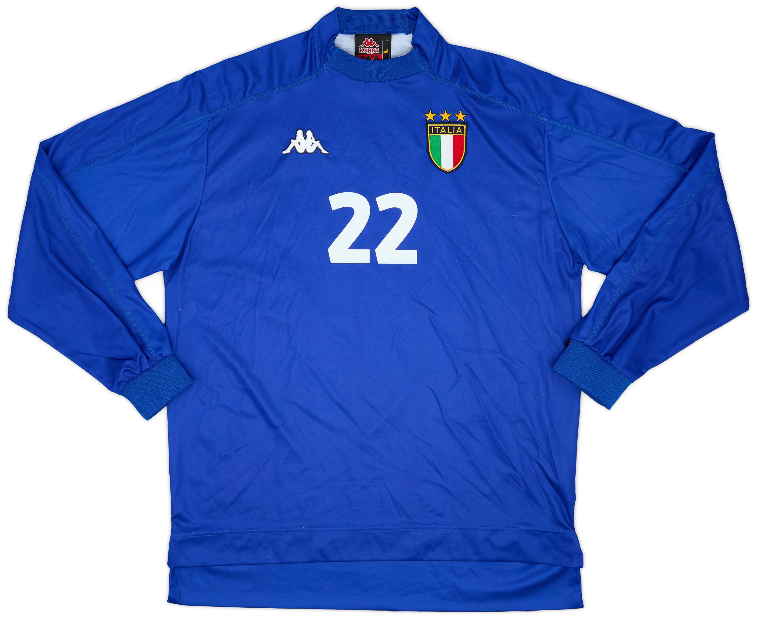1998-99 Italy Home L/S Shirt #22 - 6/10 - (L)