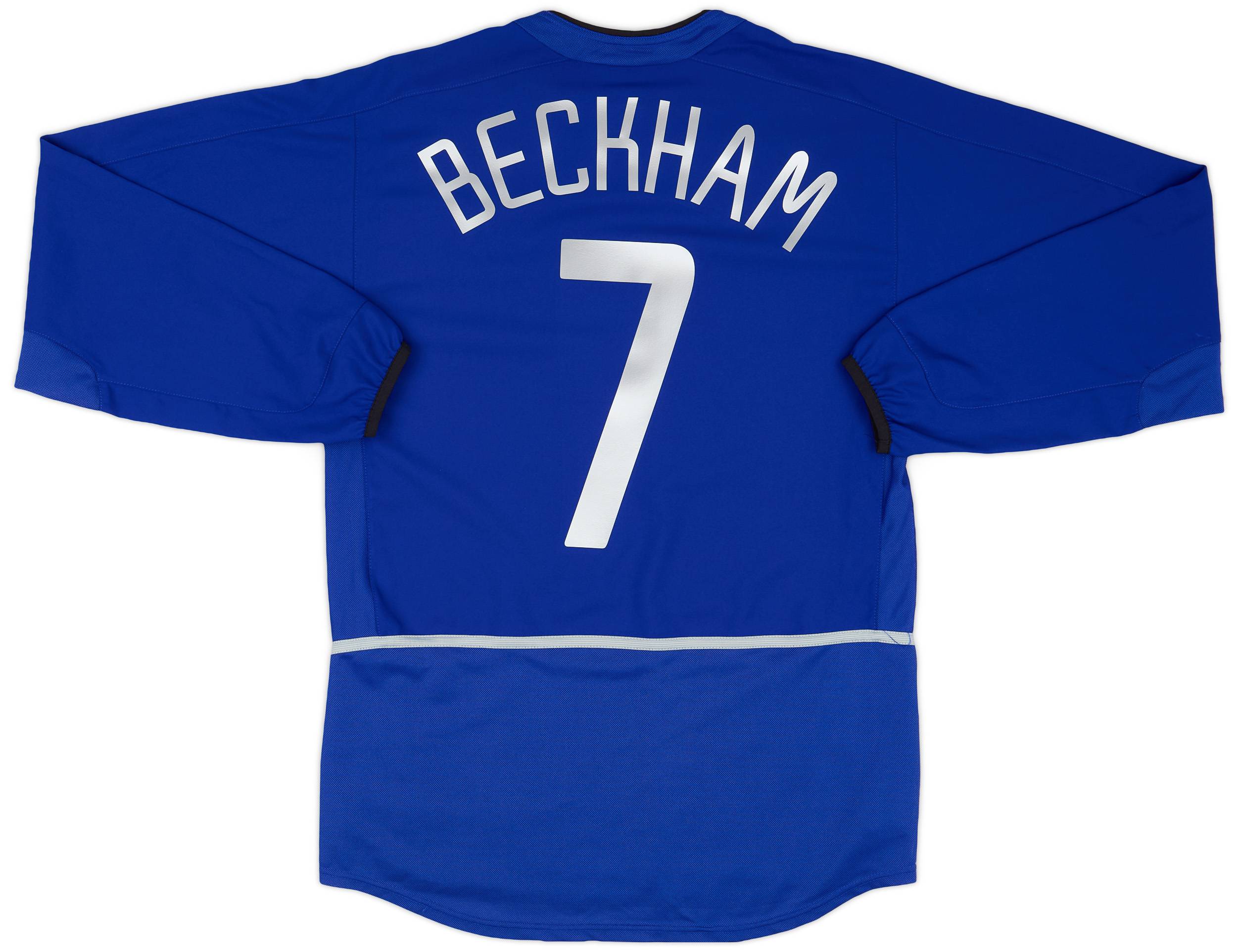 2002-03 Manchester United Third L/S Shirt Beckham #7 - 8/10 - (S)