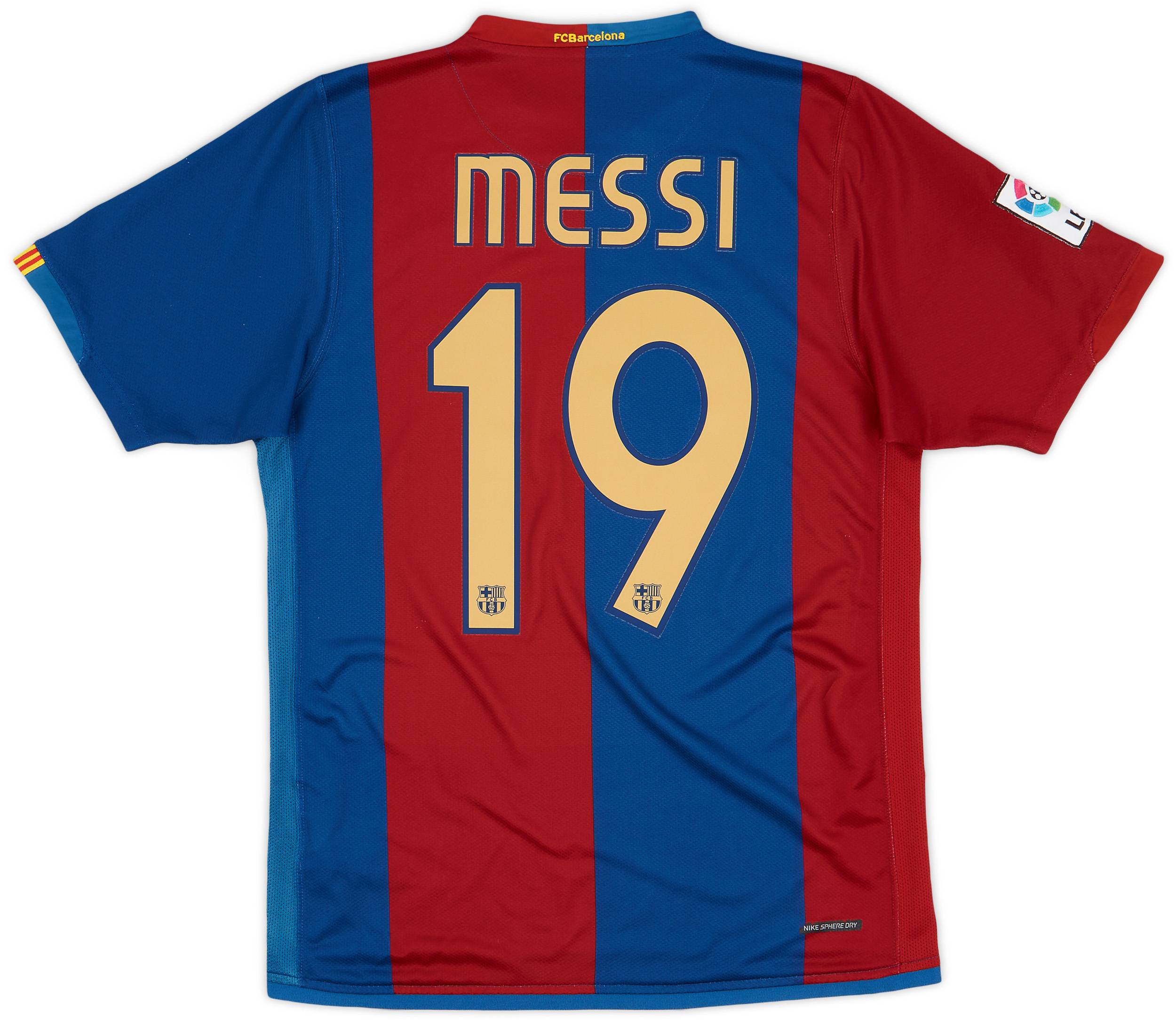 2006-07 Barcelona Home Shirt Messi #19 - 9/10 - (S)