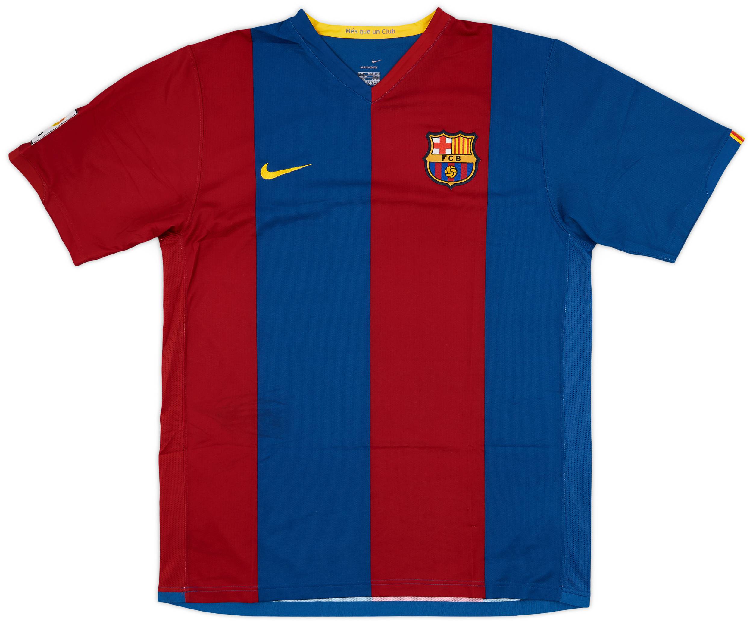2006-07 Barcelona Home Shirt Puyol #5 - 4/10 - (L)