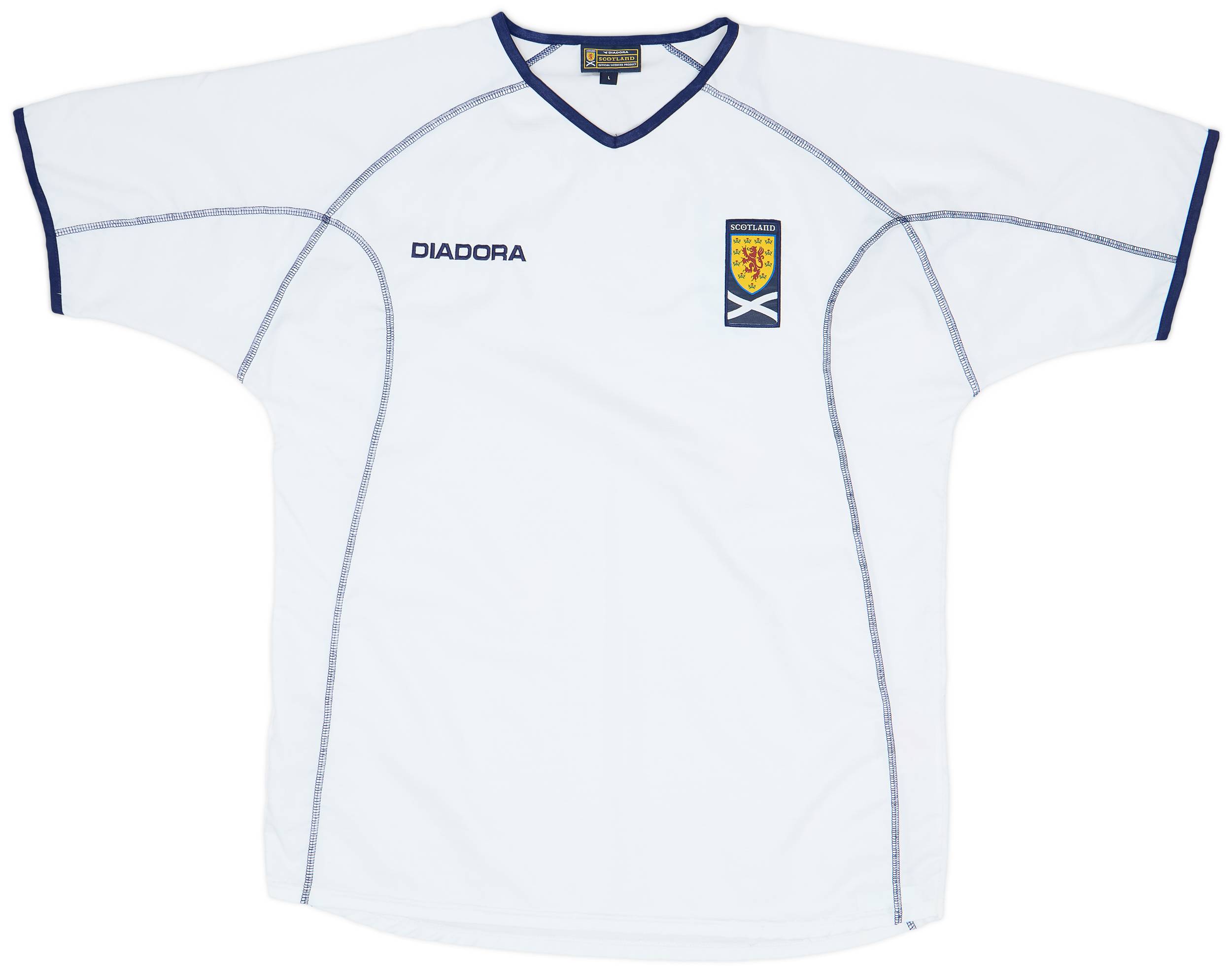 2003-05 Scotland Diadora Training Shirt - 8/10 - (L)
