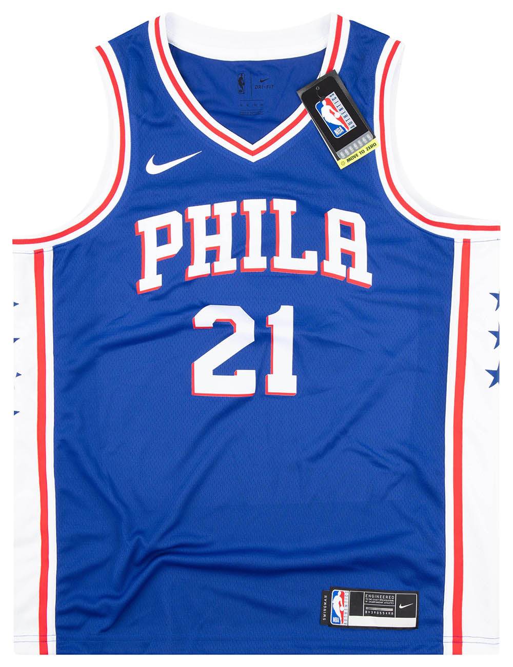 2018-21 Philadelphia 76ers Embiid #21 Nike Swingman Jersey (Away) XL - W/Tags