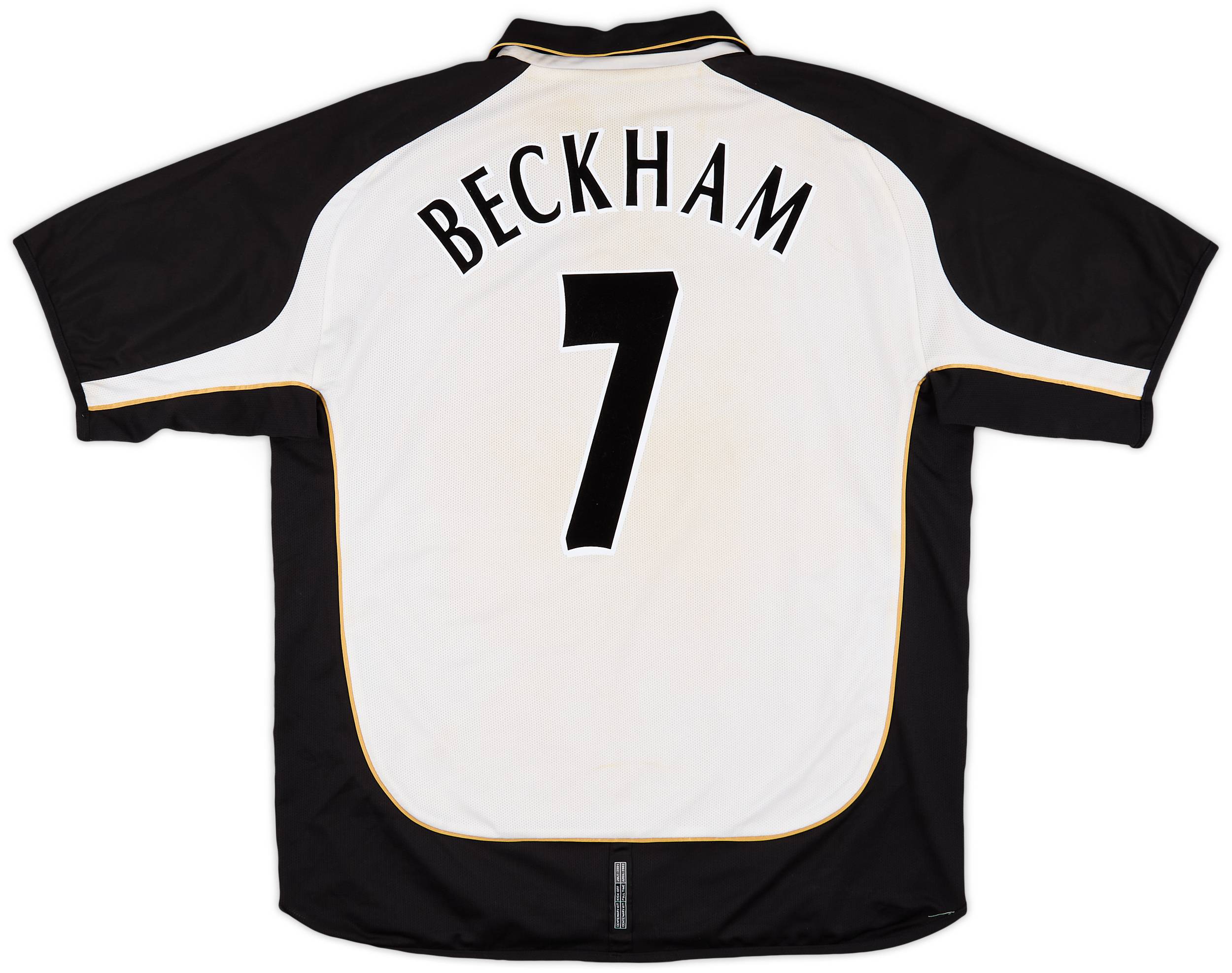 2001-02 Manchester United Centenary Away/Third Shirt Beckham #7 - 6/10 - (XXL)