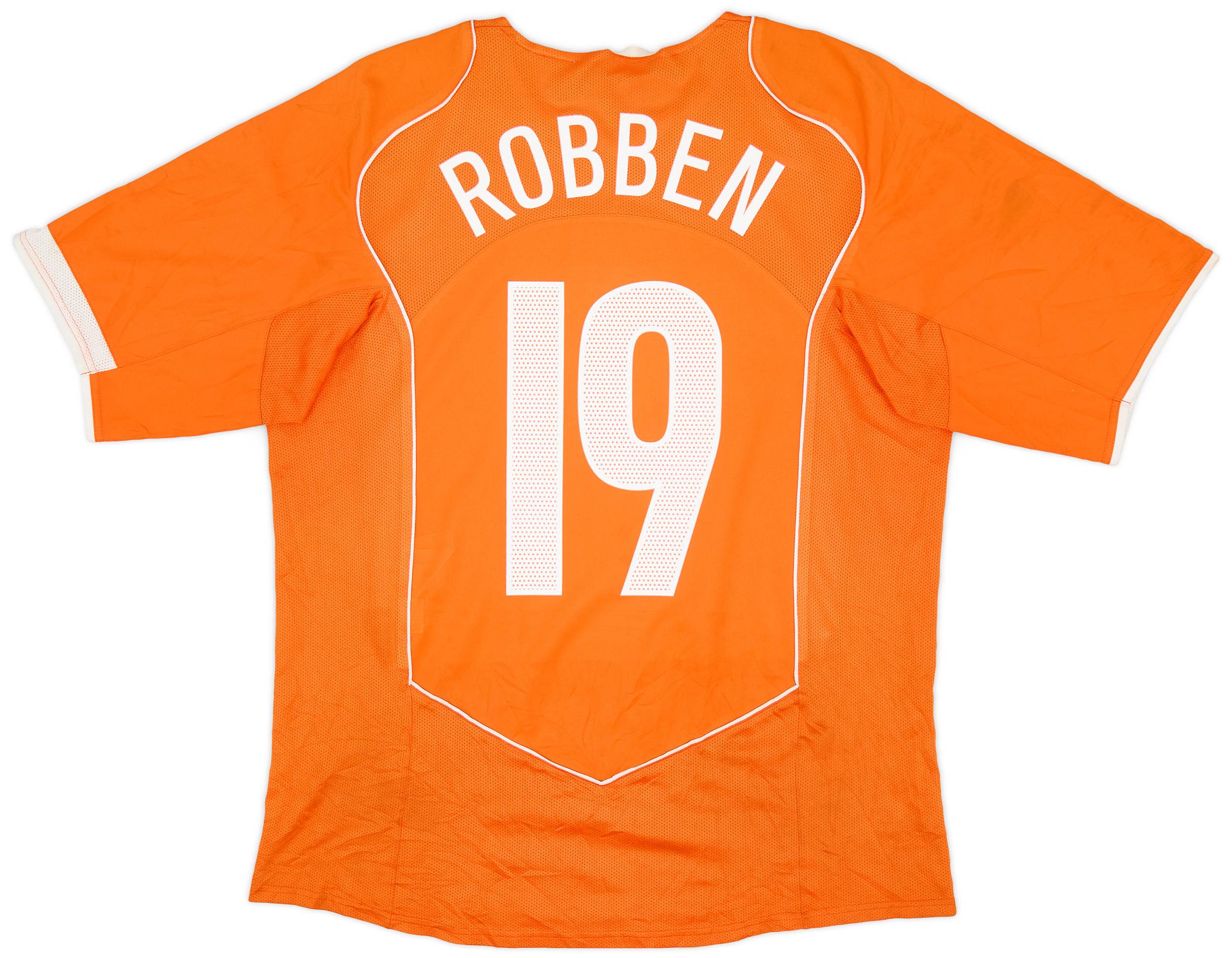 2004-06 Netherlands Home Shirt Robben #19 - 5/10 - (L)