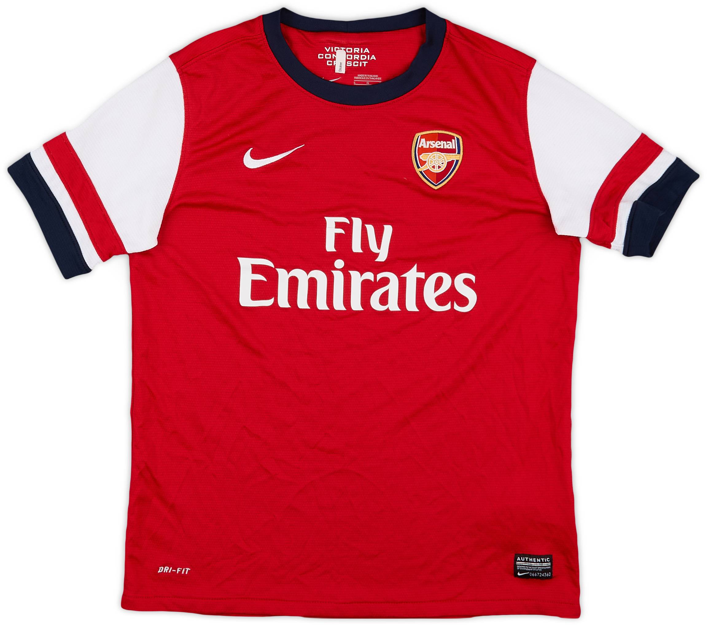 2012-14 Arsenal Home Shirt - 7/10 - (L.Boys)