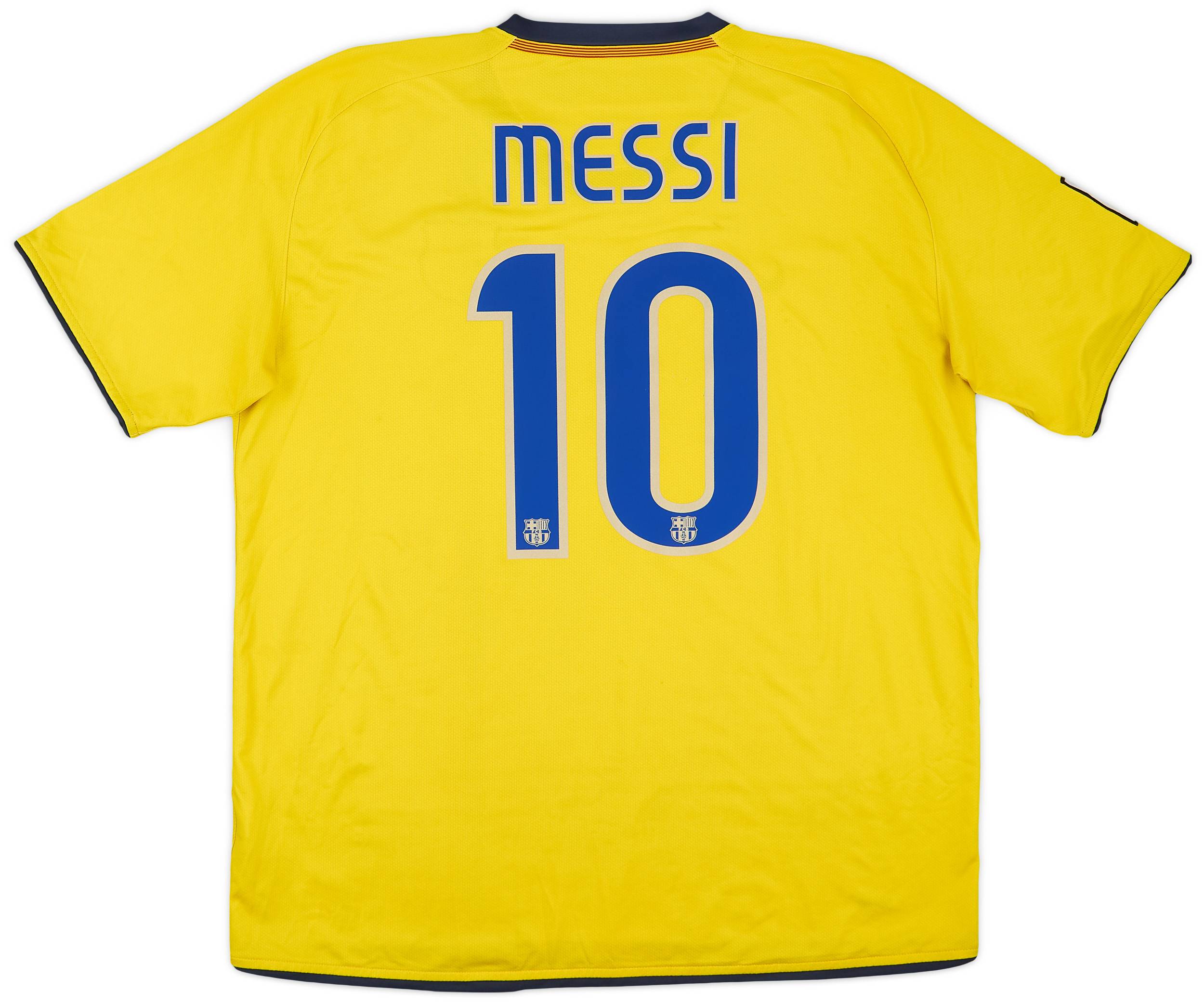 2008-10 Barcelona Away Shirt Messi #10 - 6/10 - (XL)