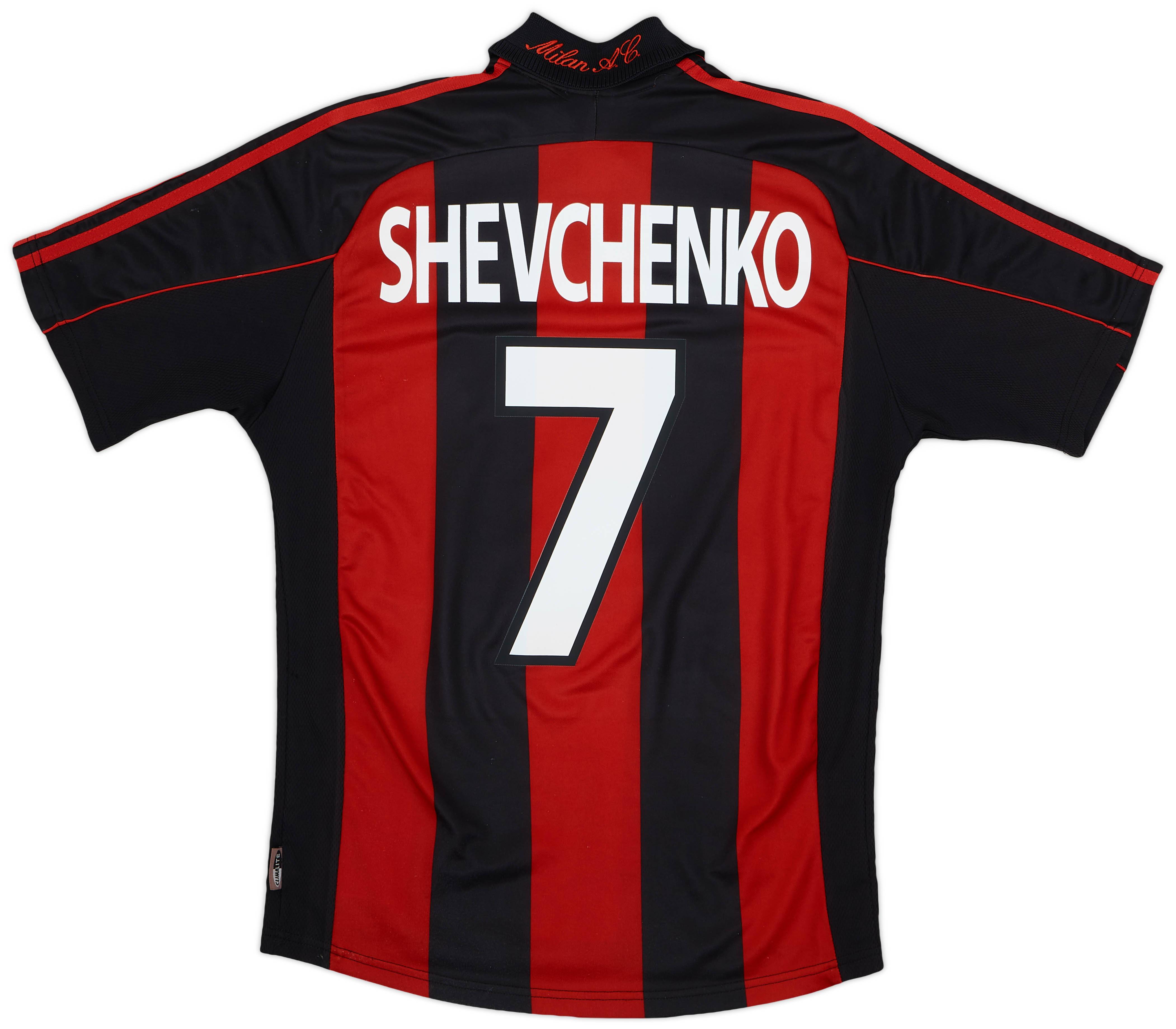 2000-02 AC Milan Home Shirt Shevchenko #7 - 6/10 - (S)