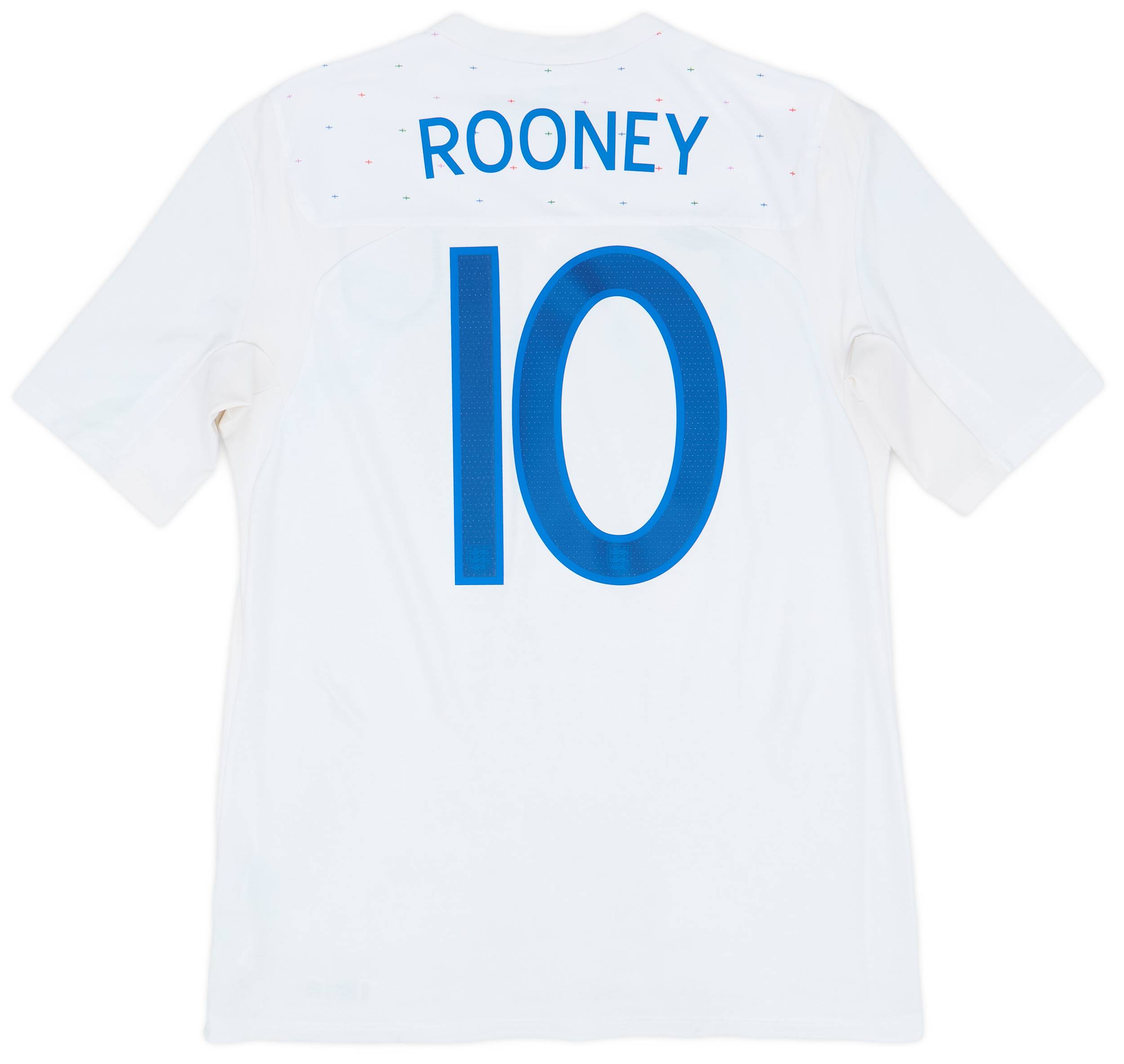 2010-11 England Home Shirt Rooney #10 - 7/10 - (M)