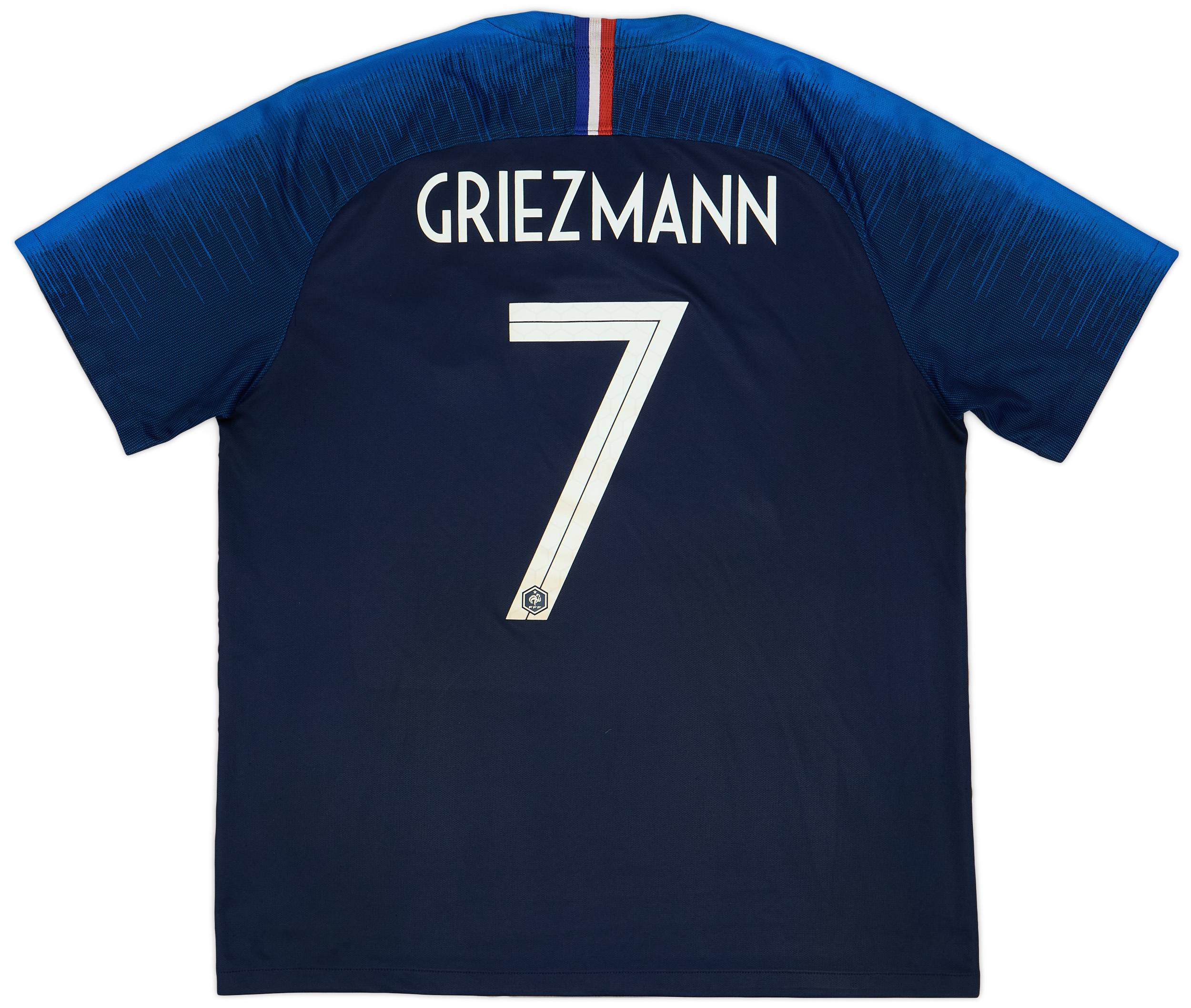 2018 France Home Shirt Griezmann #7 - 8/10 - (XL)