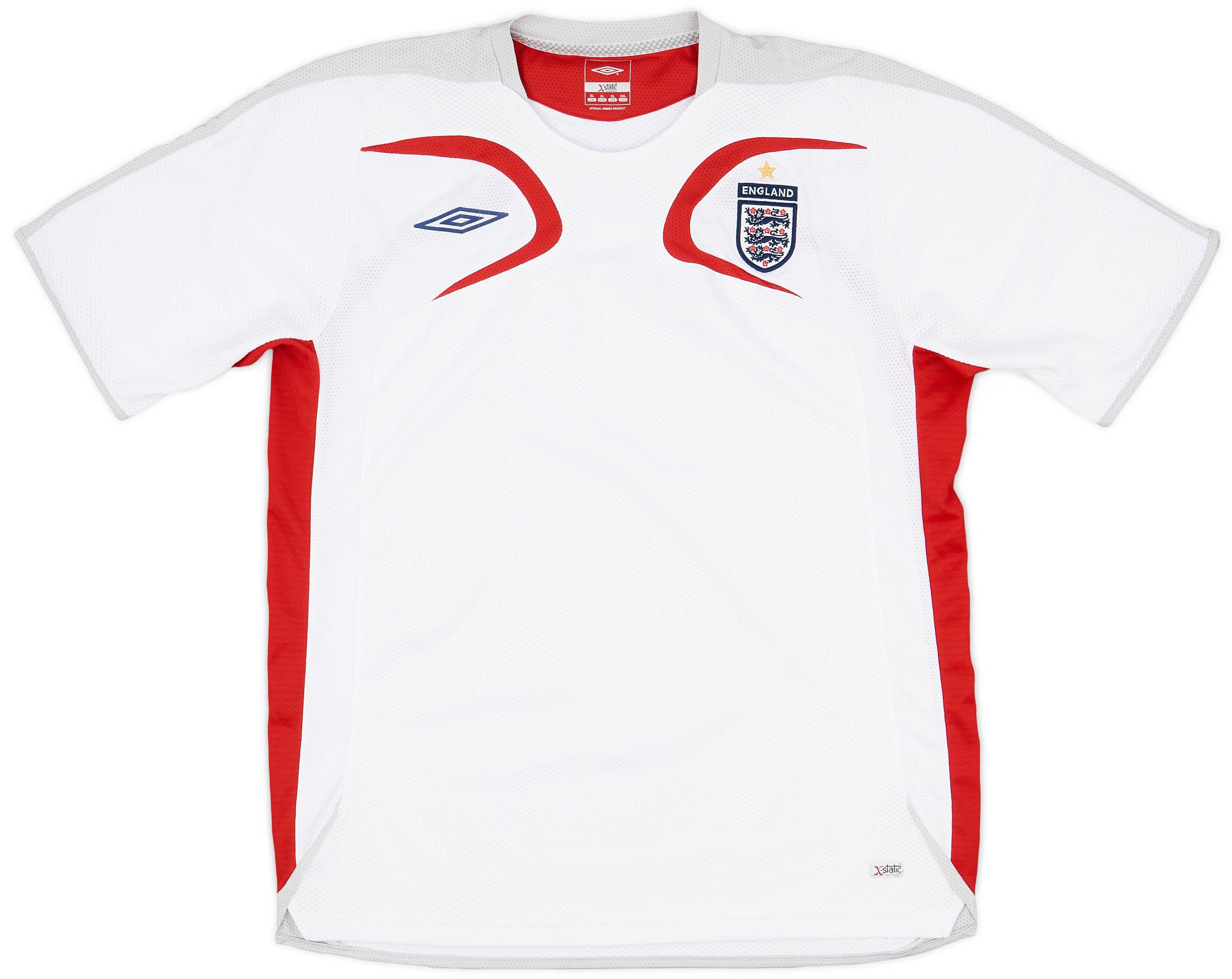 2007-09 England Umbro Training Shirt AB #7 - 8/10 - (XL)