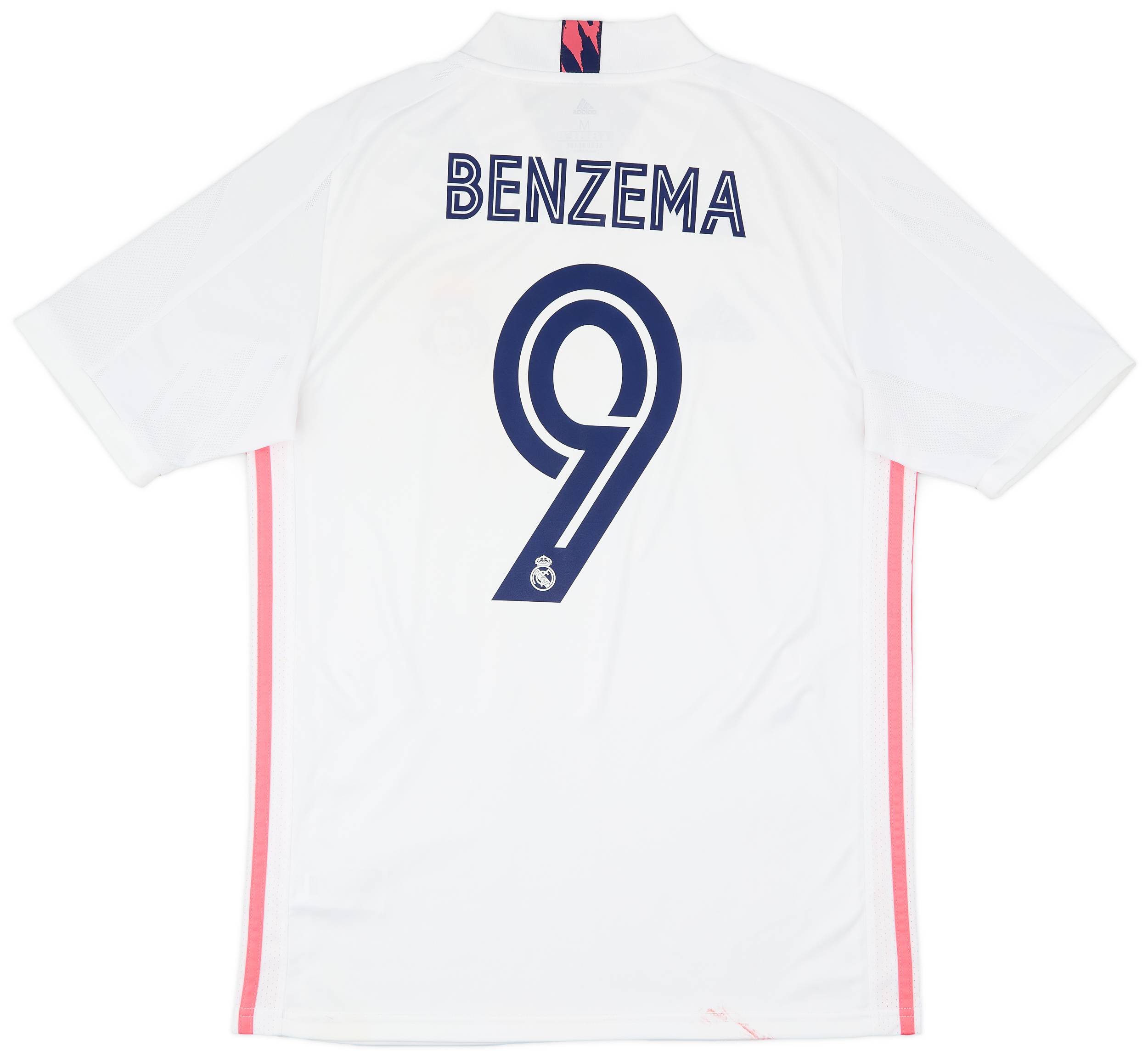 2020-21 Real Madrid Home Shirt Benzema #9 - 6/10 - (M)