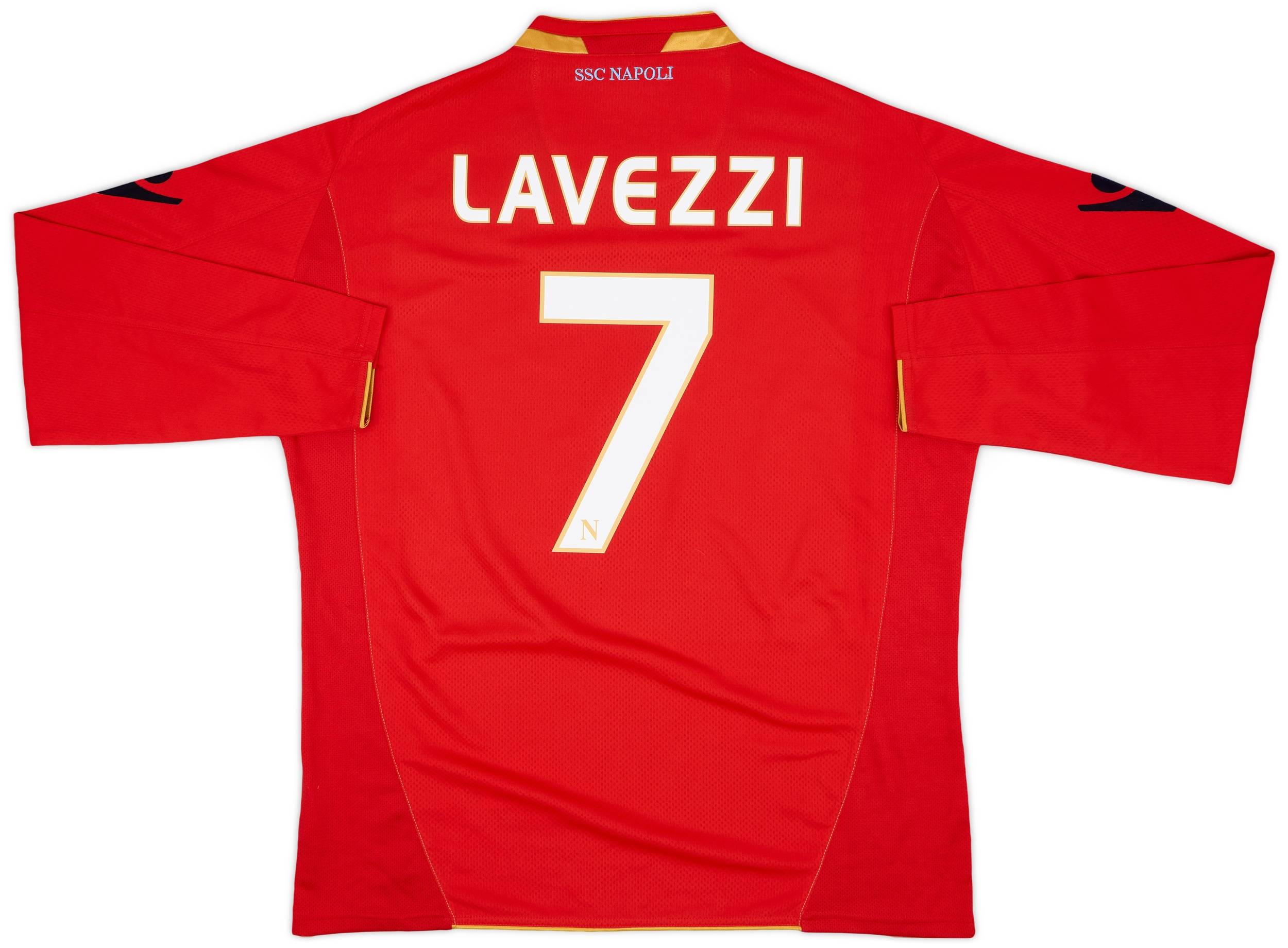 2009-10 Napoli Third L/S Shirt Lavezzi #7 - 9/10 - (XL)