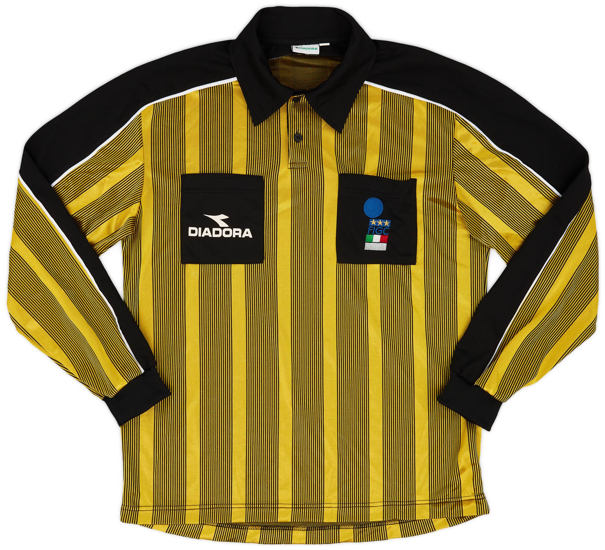 1990s Italy FIGC Diadora Referee L/S Shirt - 8/10 - (XL)