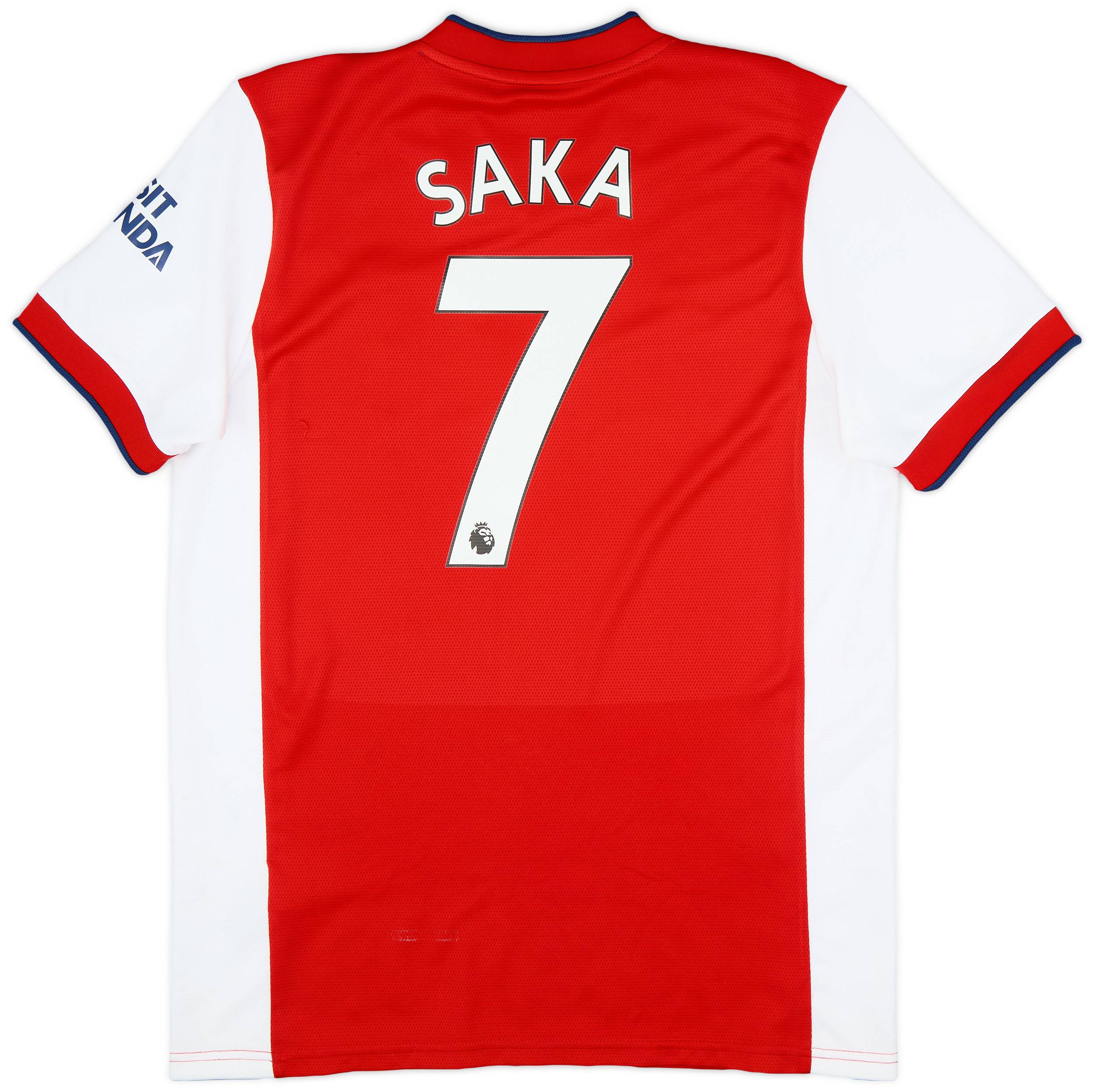 2021-22 Arsenal Home Shirt Saka #7 - 6/10 - (L)