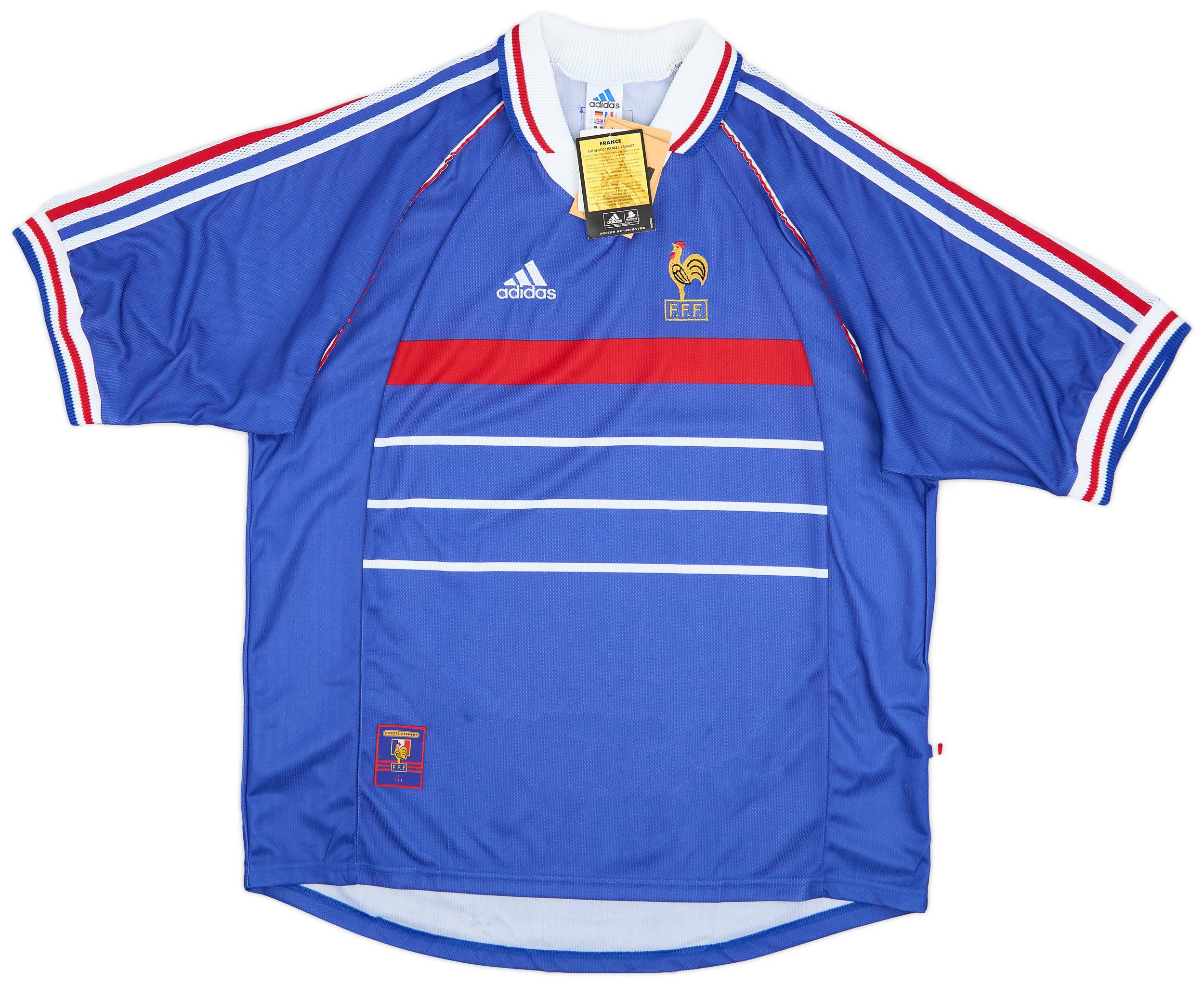 1998-00 France Home Shirt (XL)