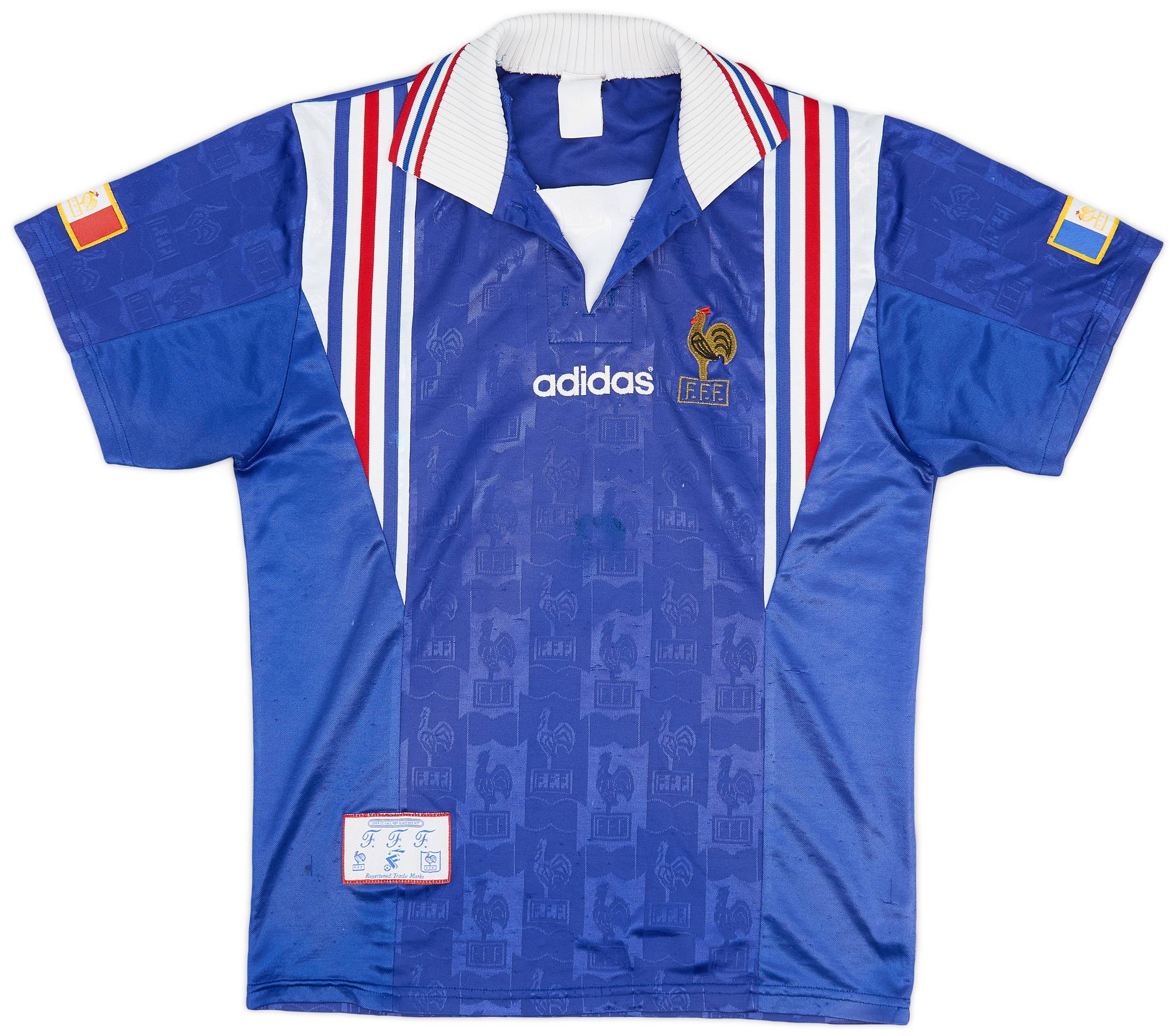 1996-98 France Home Shirt - 6/10 - (S)