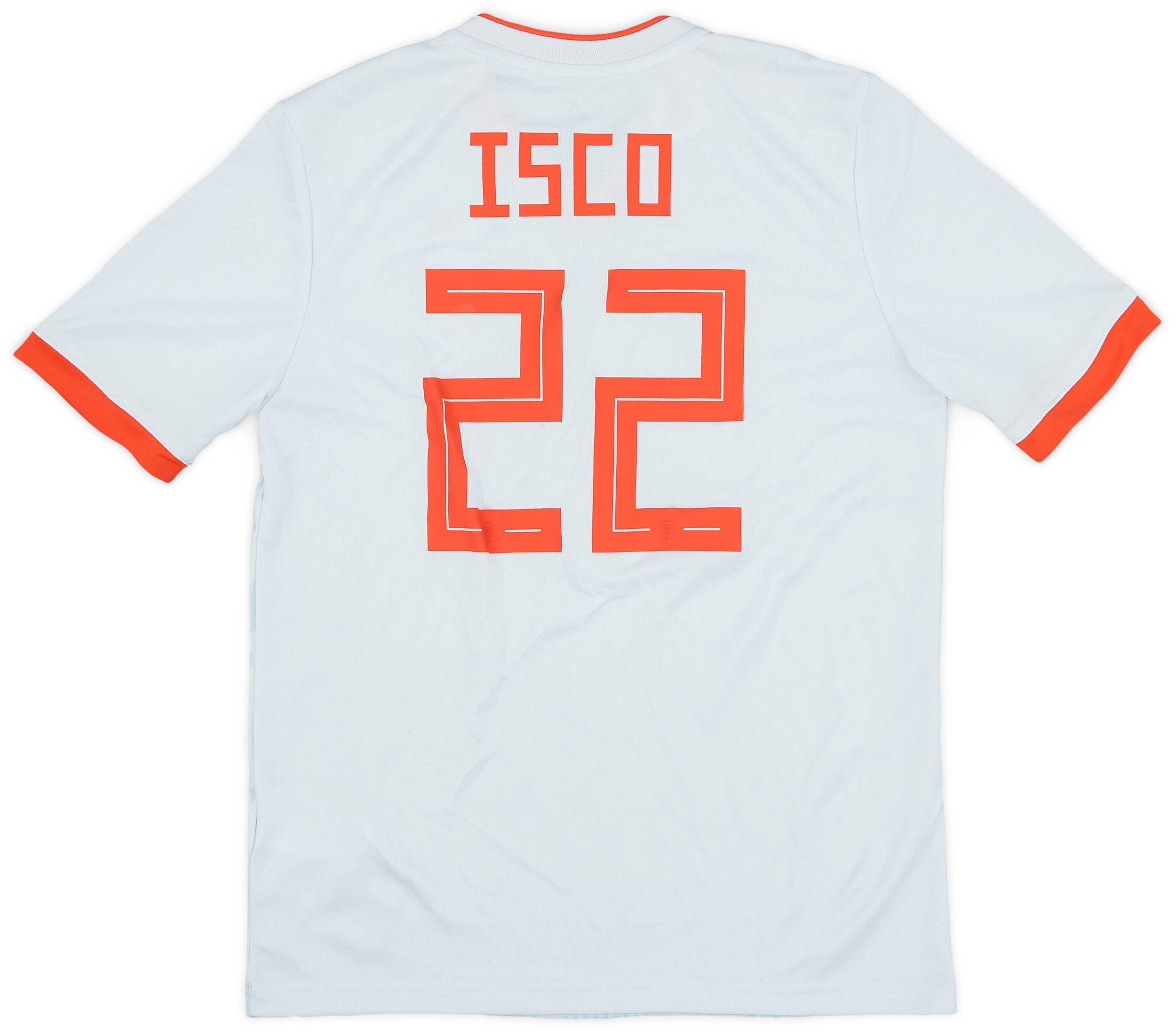 2018-19 Spain Away Shirt Isco #22 - 8/10 - (M.Boys)