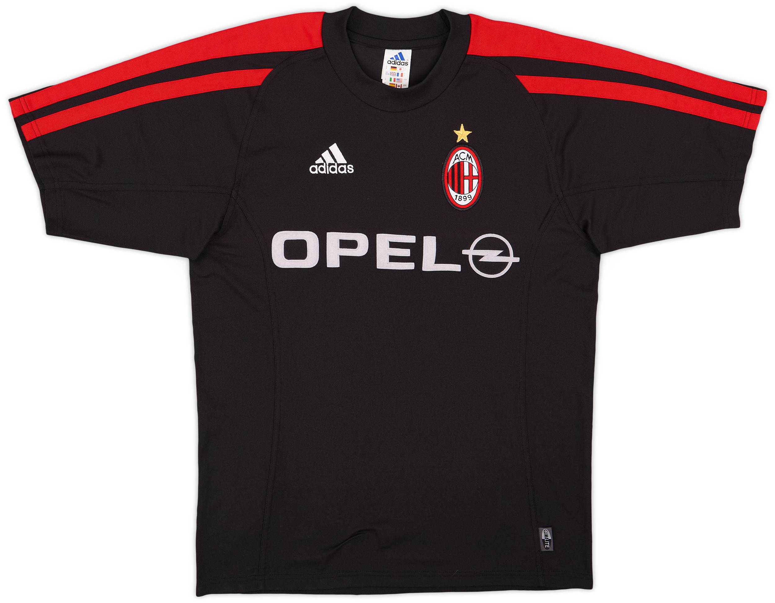 00s adidas ACミラン 2001-2002 3rd 2001-02 Adidas AC Milan Third Shirt M – Calcio Vintage