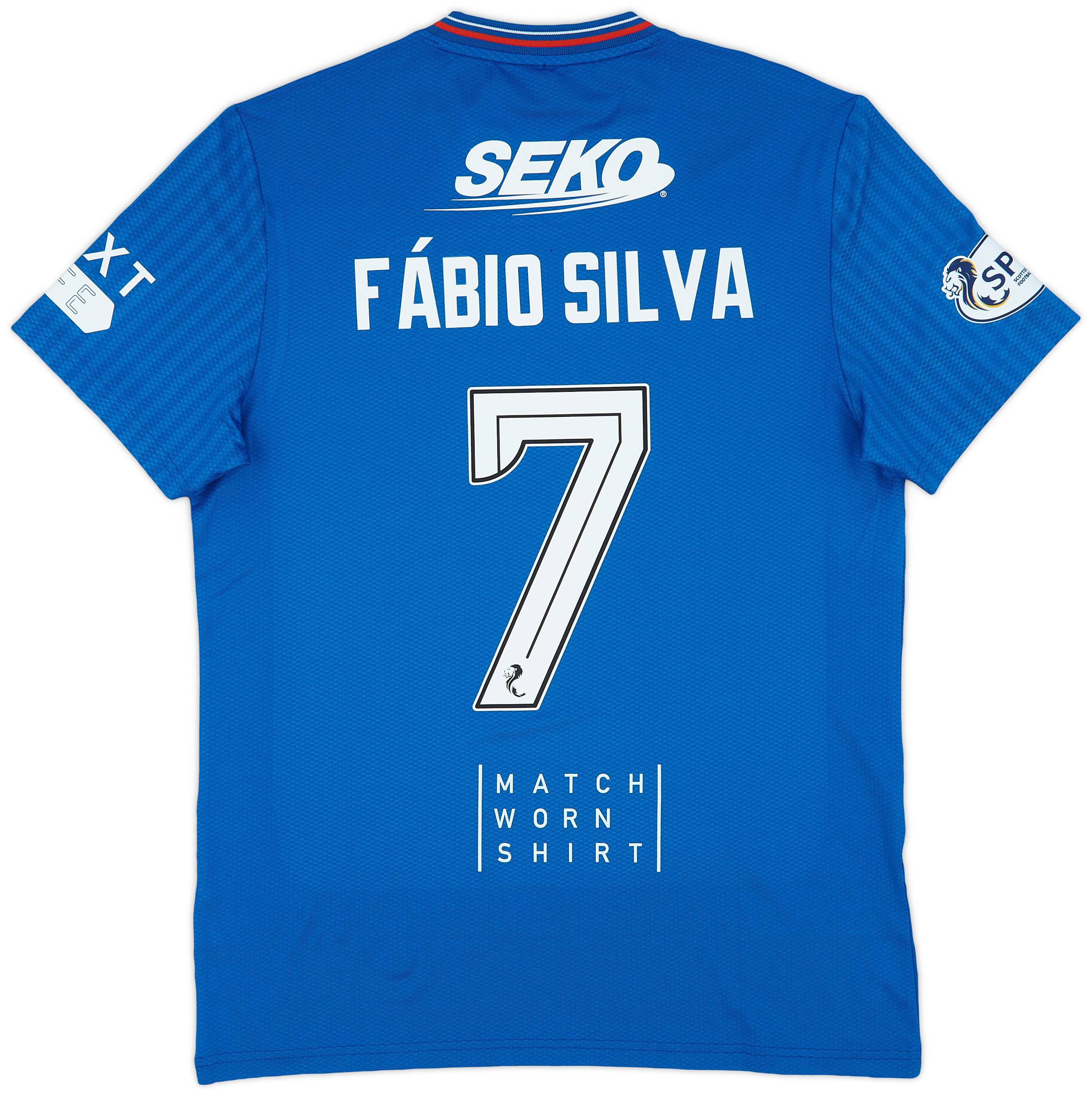 2023-24 Rangers Match Issue Home Shirt Fabio Silva #7