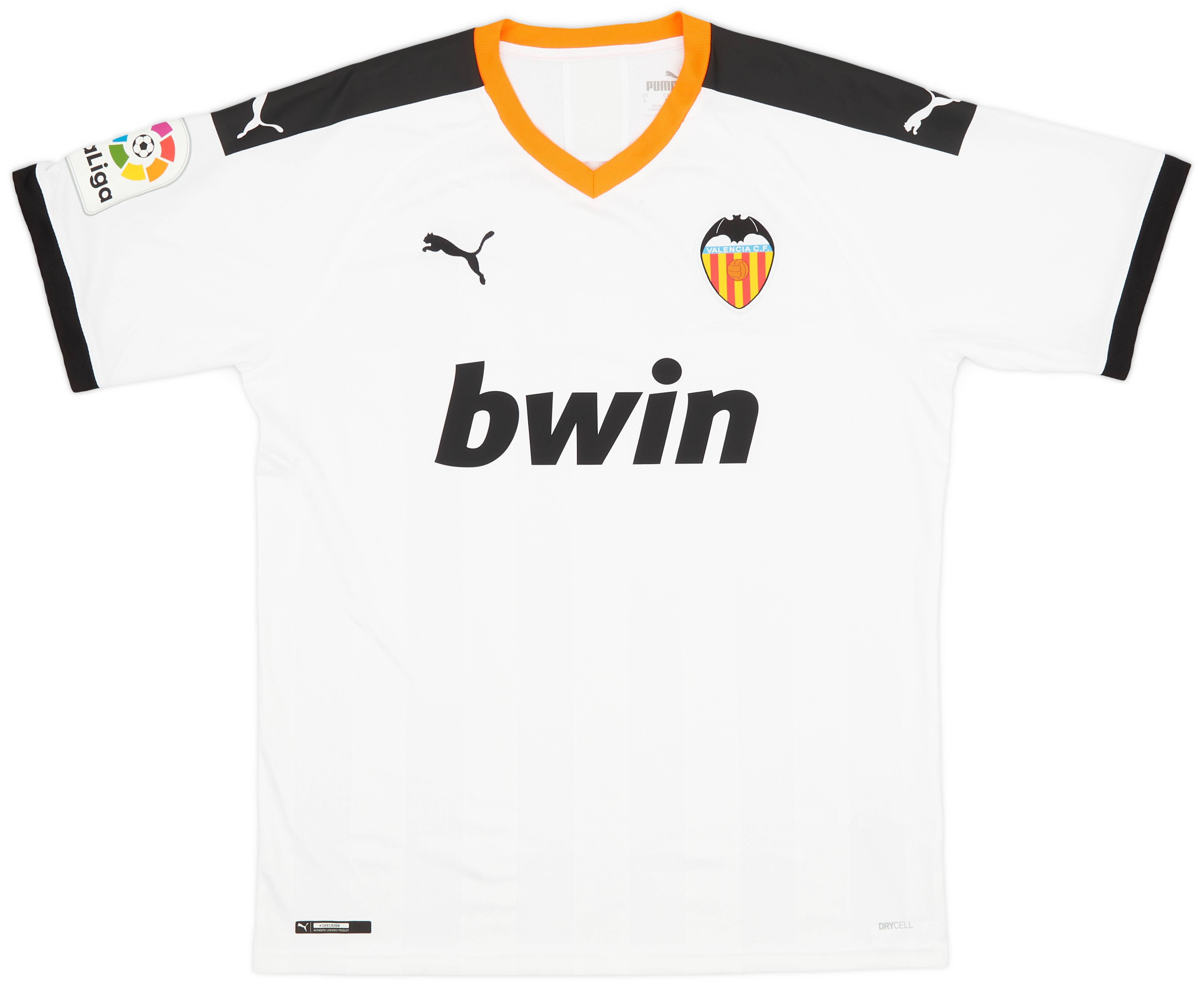 2019-20 Valencia Home Shirt - 8/10 - (L)
