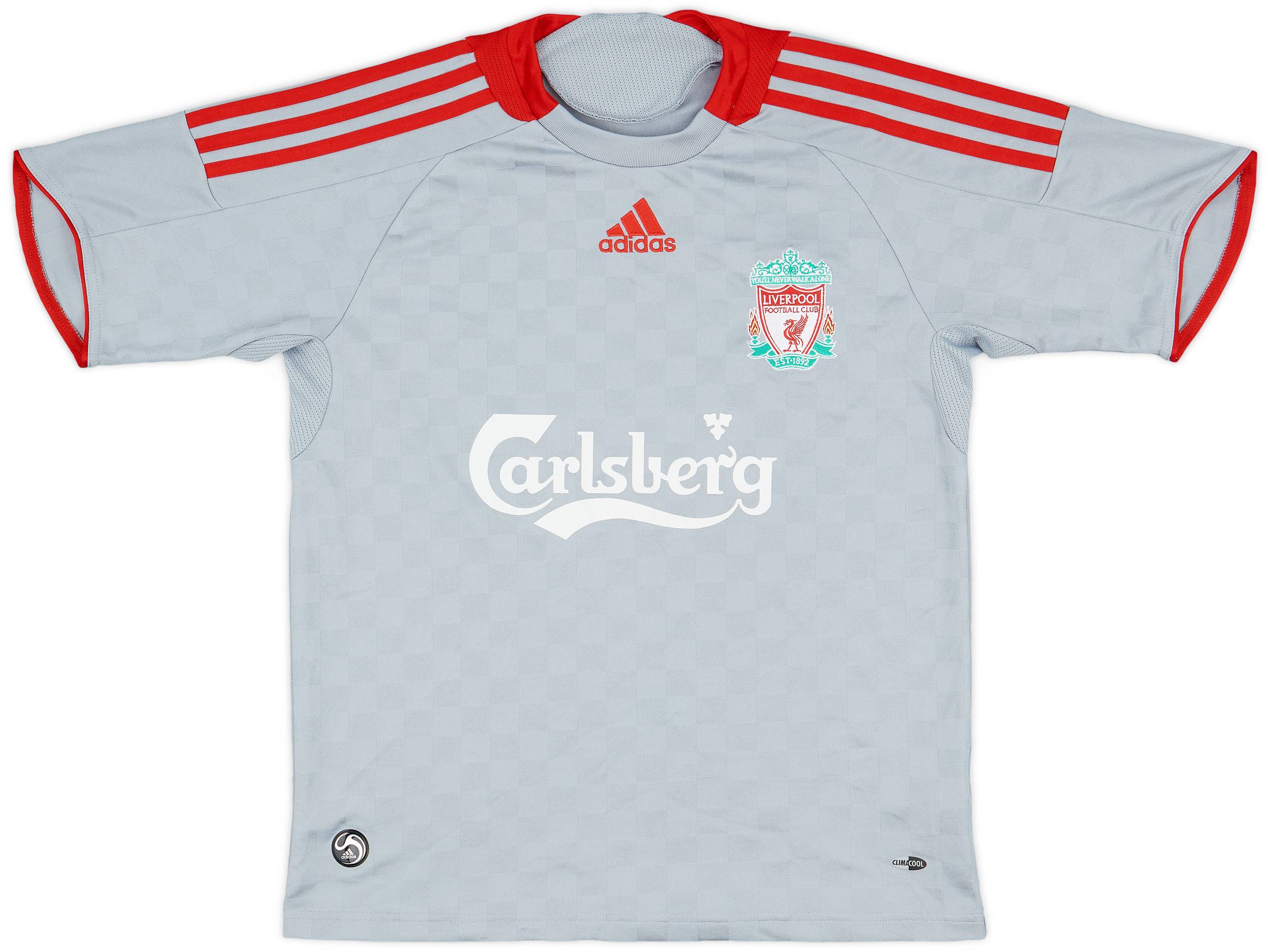 2008-09 Liverpool Away Shirt - 8/10 - (L.Boys)