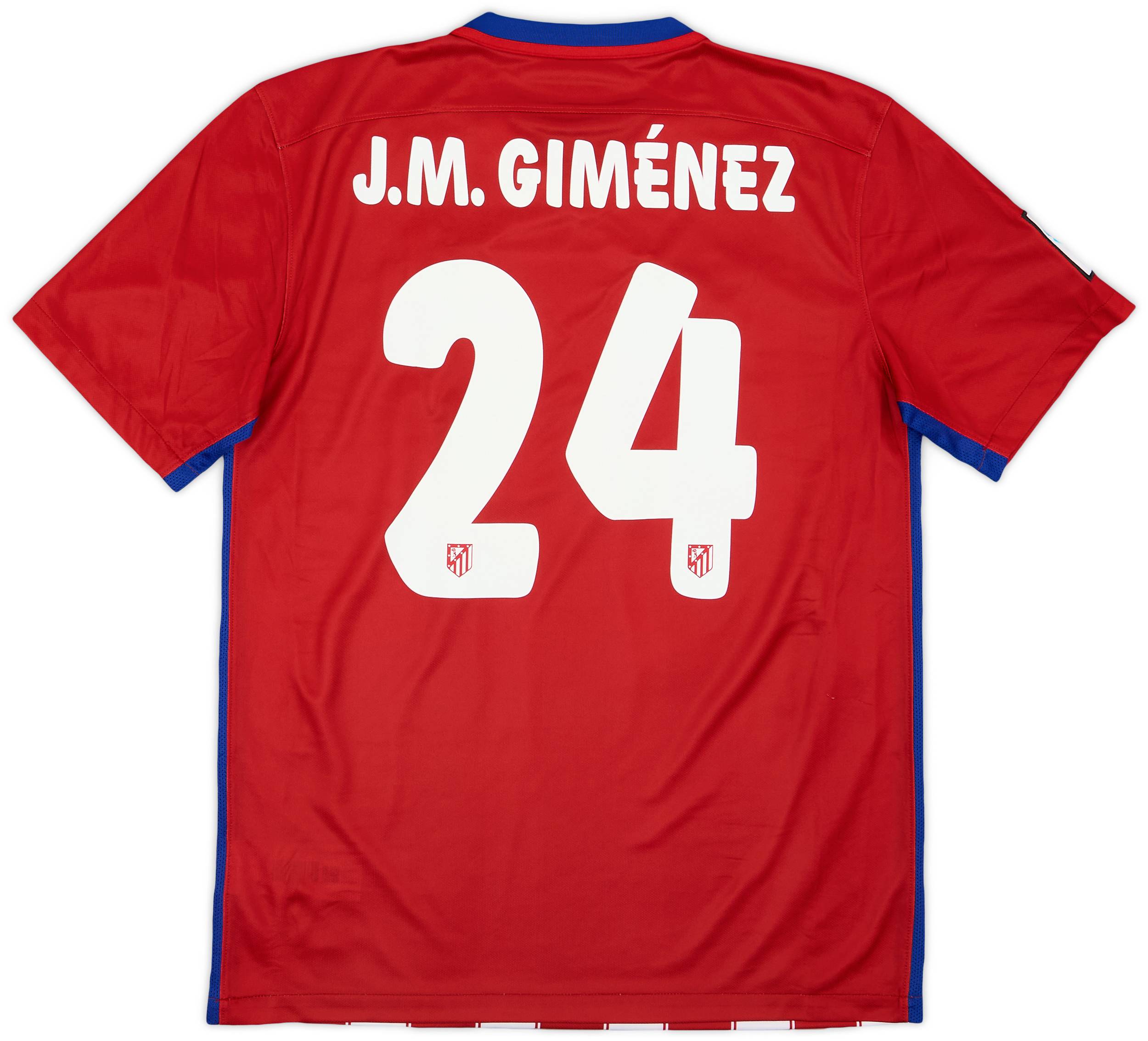 2015-16 Atletico Madrid Home Shirt J.Gimenez #24 - 6/10 - (M)