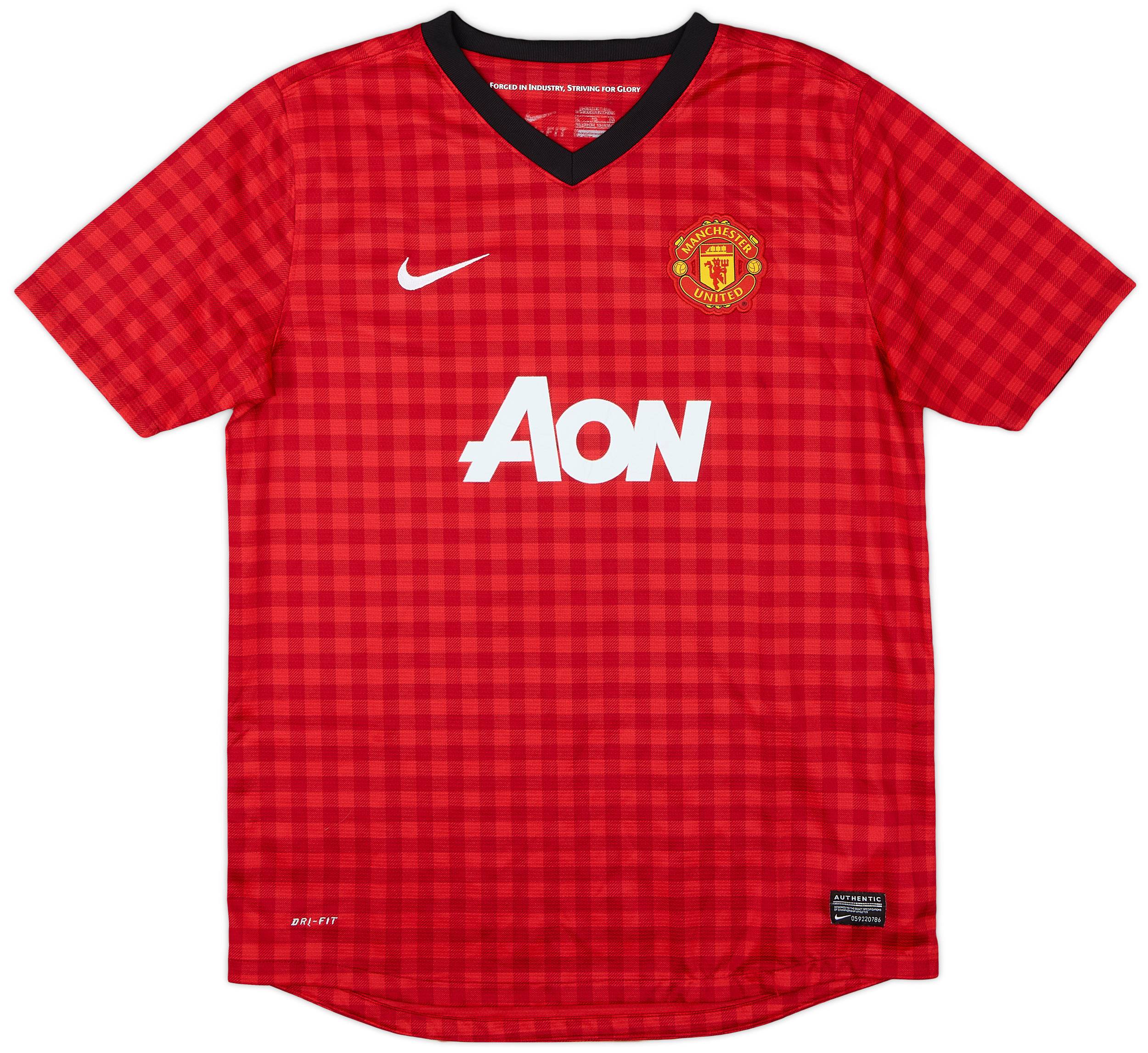 MANCHESTER UNITED Tシャツ：2012TOUR［SSM-037］ 2012-13 Manchester United Home Shirt Ferdinand #5 - 7/10 - (XL)