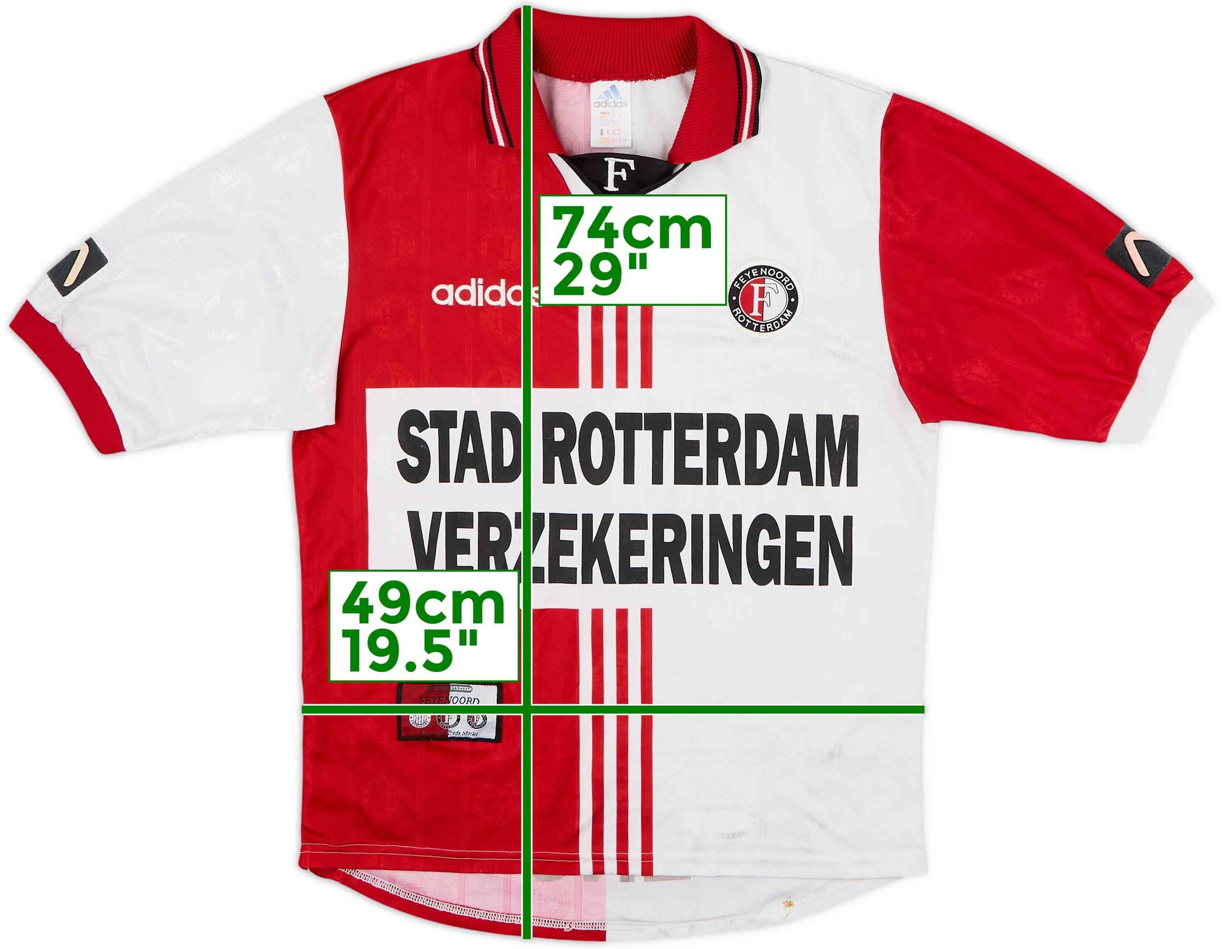 1997-98 Feyenoord Home Shirt #9 - 8/10 - (S)