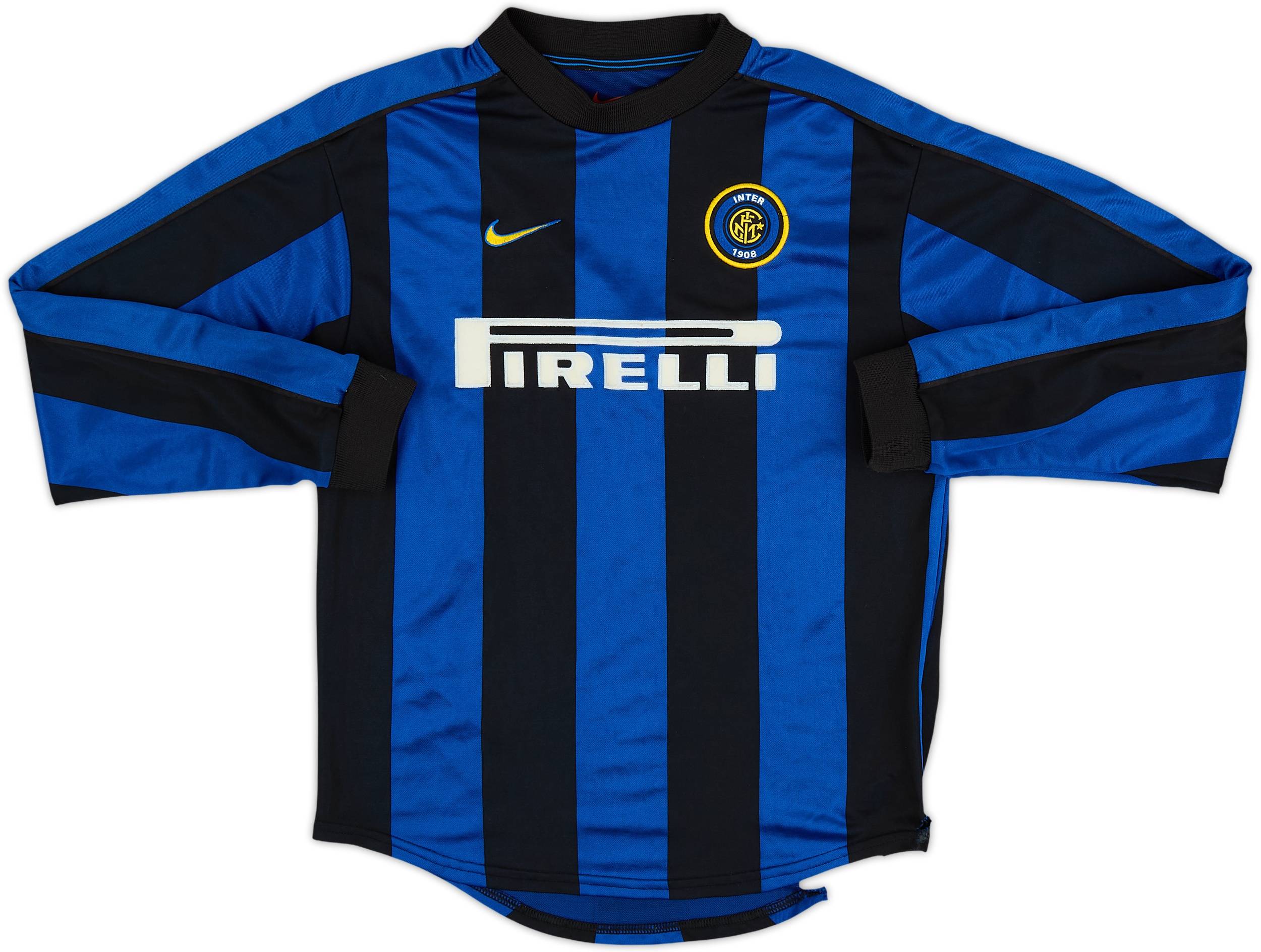 1999-00 Inter Milan Home L/S Shirt - 4/10 - (L.Boys)