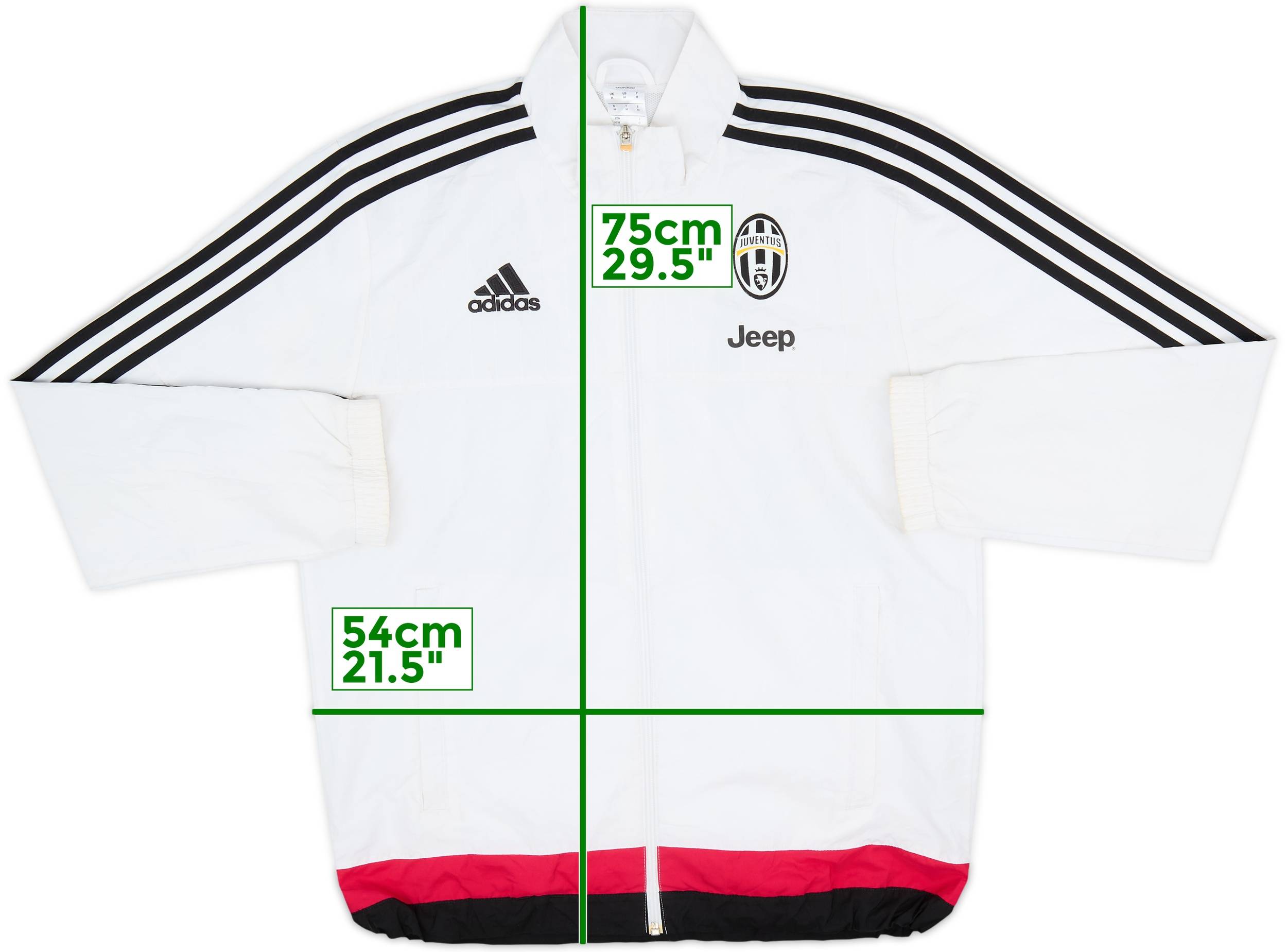 2015-16 Juventus adidas Track Jacket - 7/10 - (M)