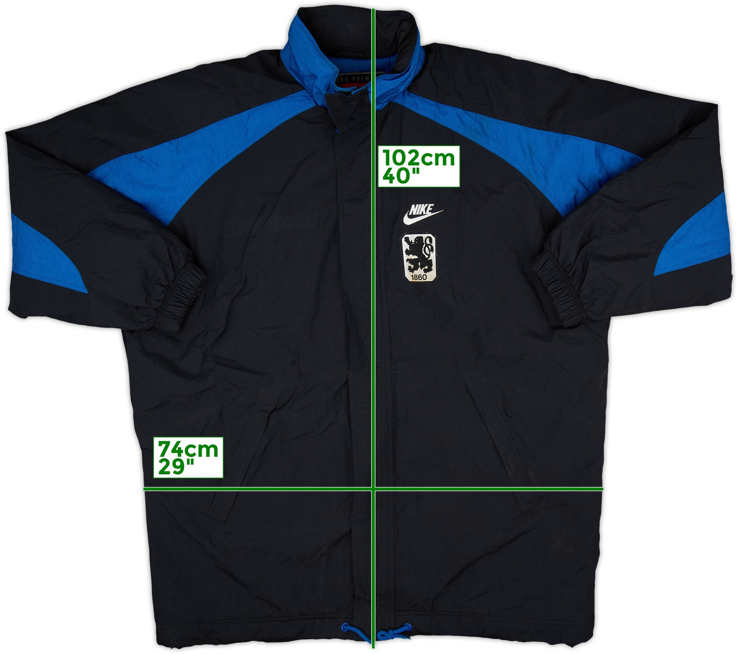 1996-97 1860 Munich Nike Padded Bench Coat - 6/10 - (XXL)