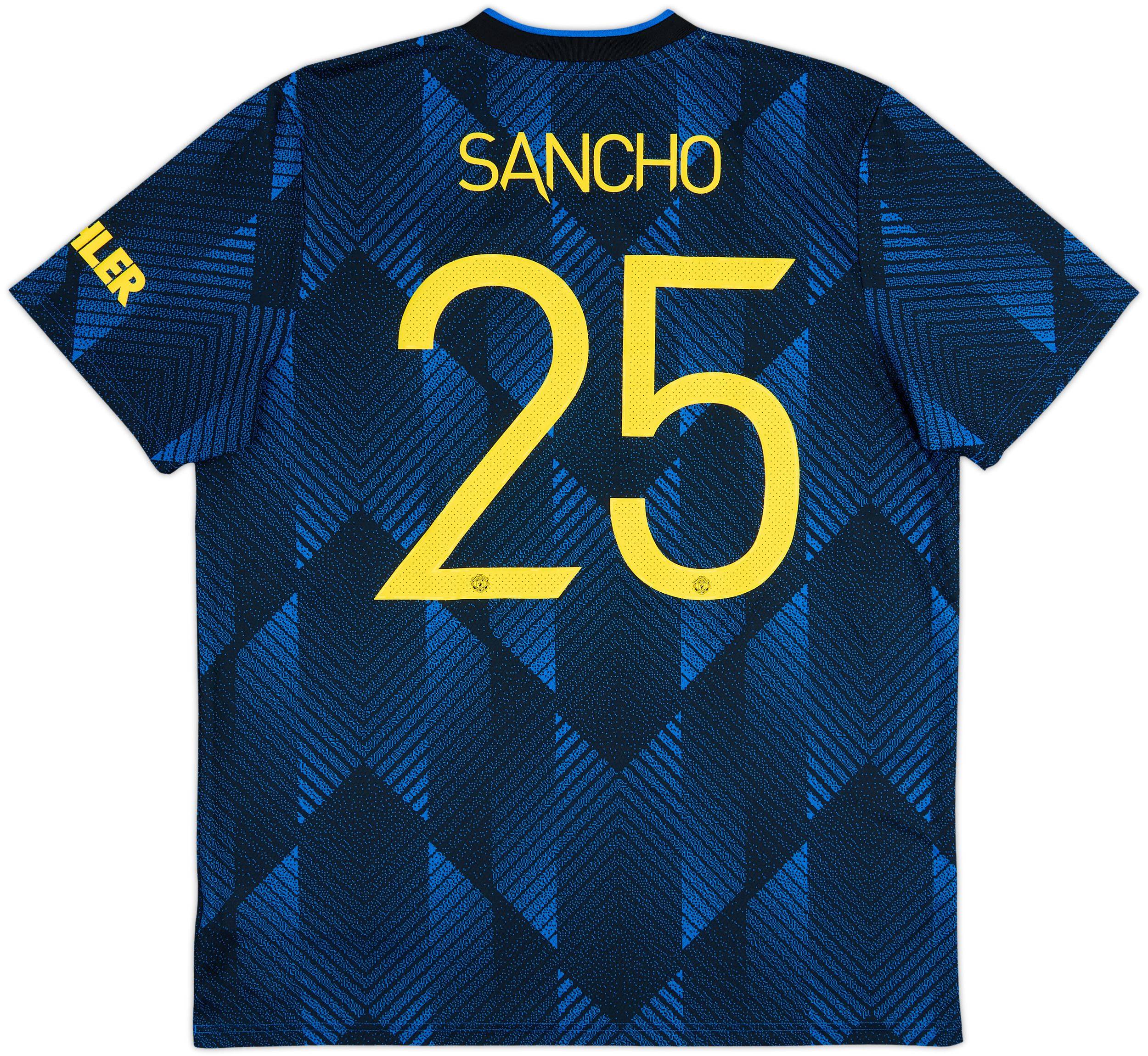 2021-22 Manchester United Third Shirt Sancho #25 - 10/10 - (XL)