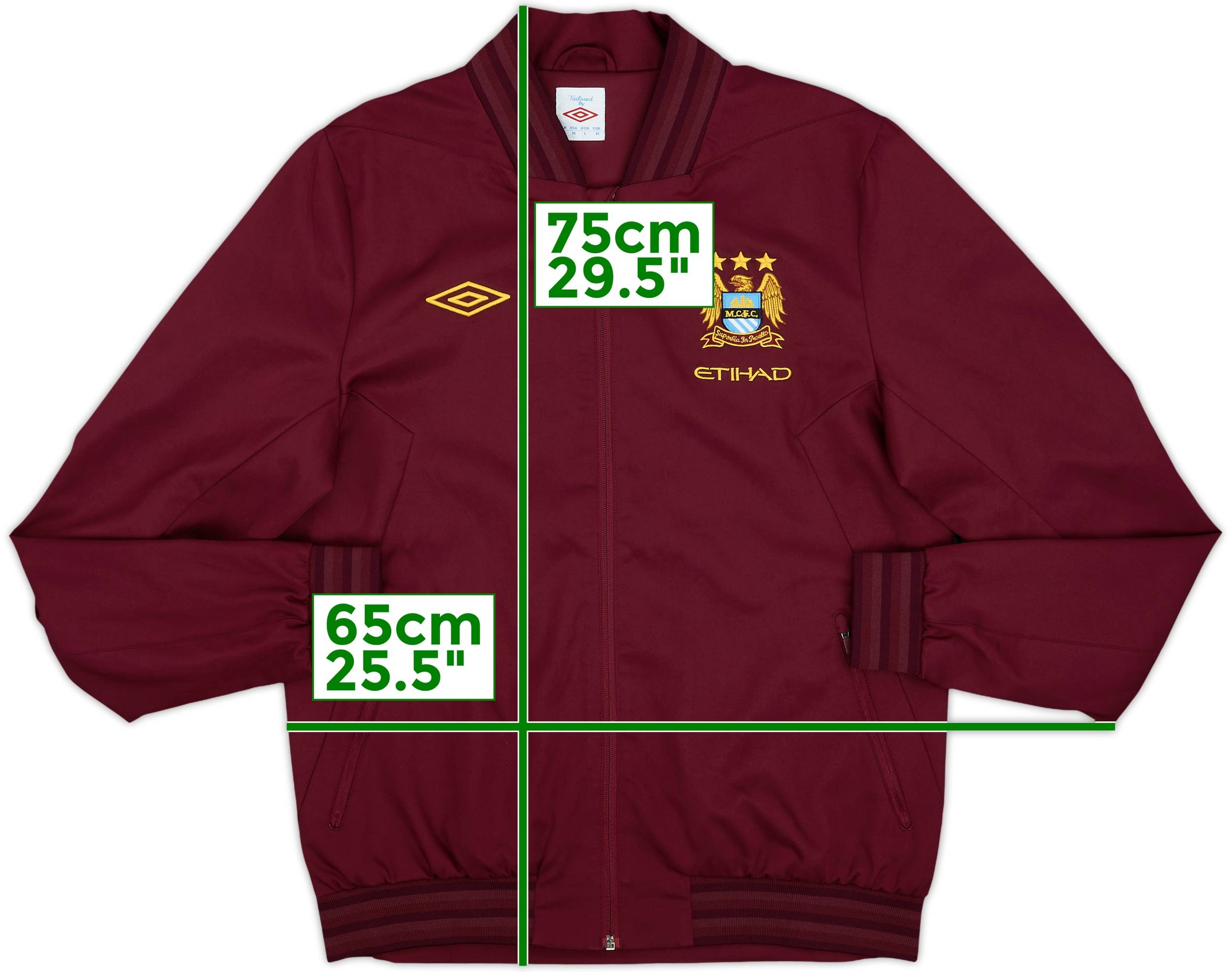 2012-13 Manchester City Umbro Track Jacket - 10/10 - (M)