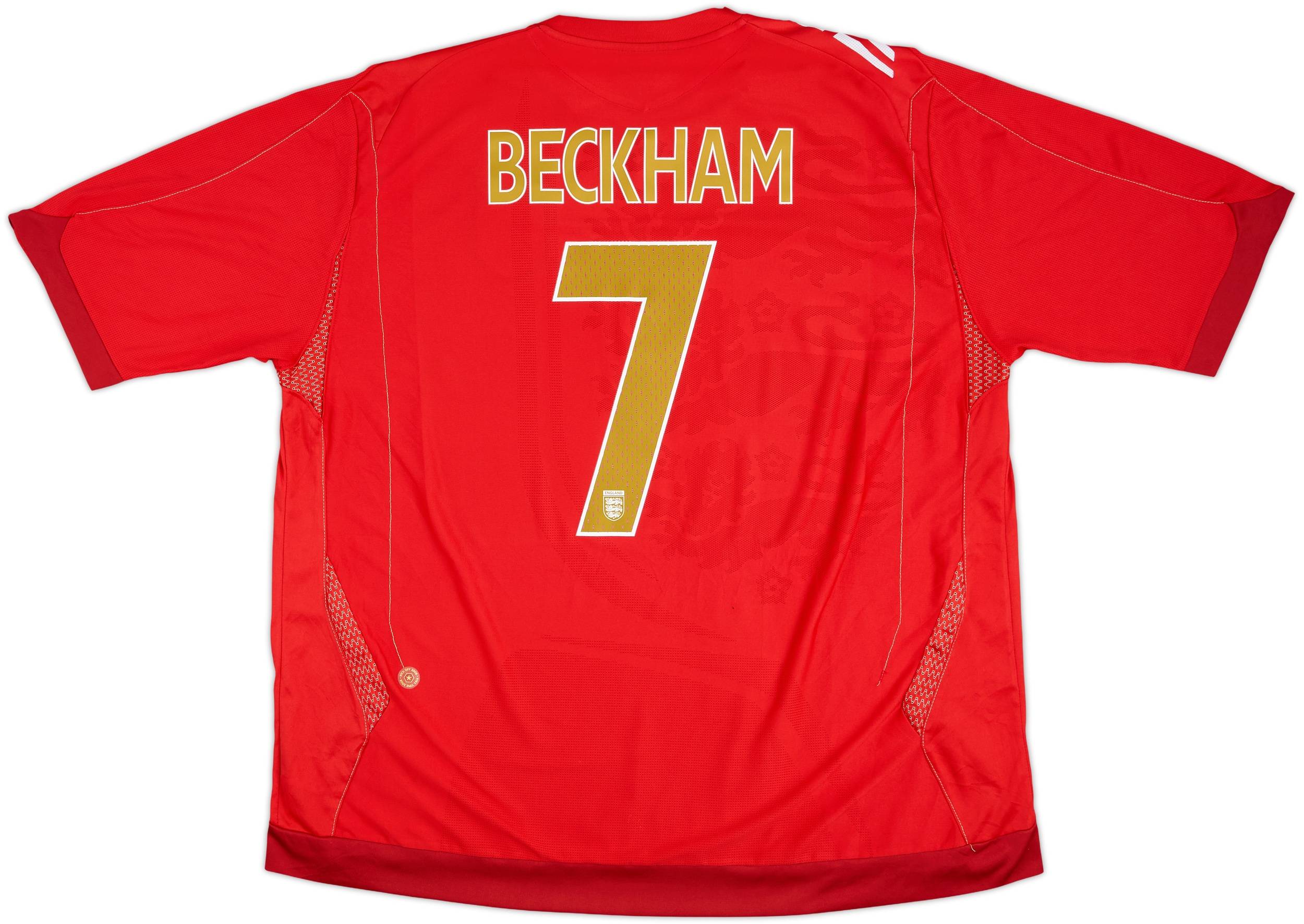 2006-08 England Away Shirt Beckham #7 - 10/10 - (3XL)