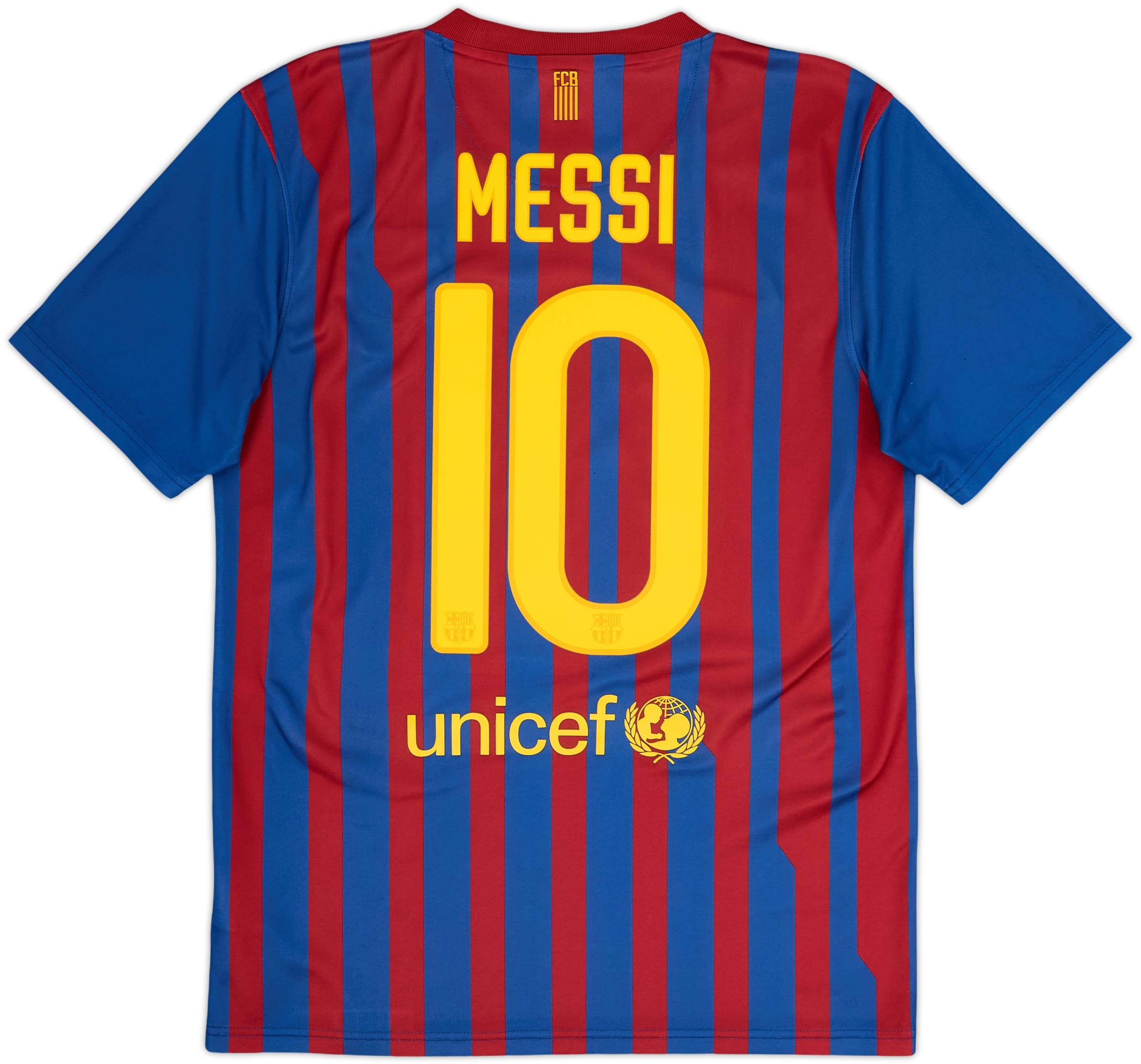 2011-12 Barcelona Basic Home Shirt Messi #10 - 7/10 - (S)