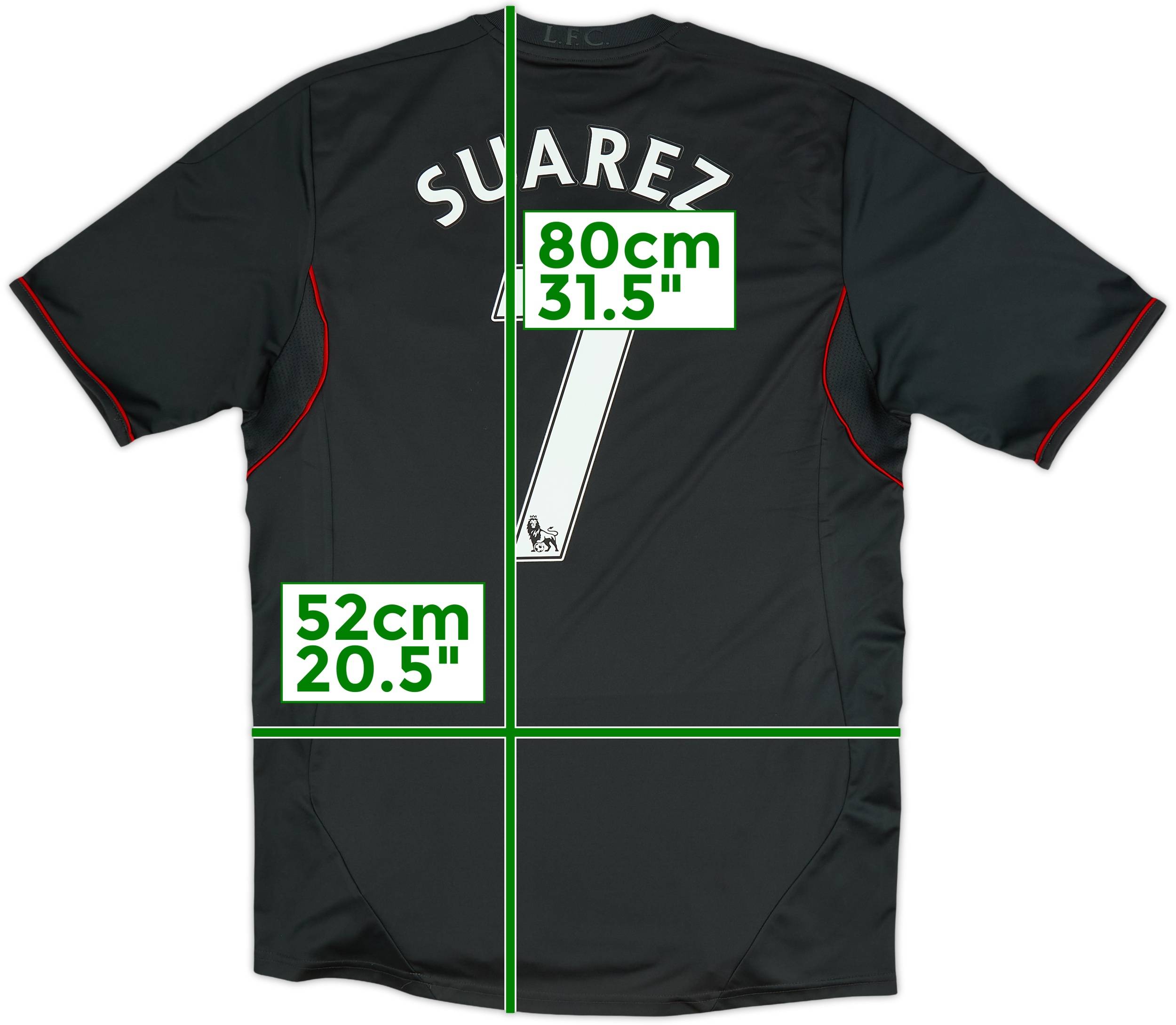 2011-12 Liverpool Away Shirt Suarez #7 - 6/10 - (M)
