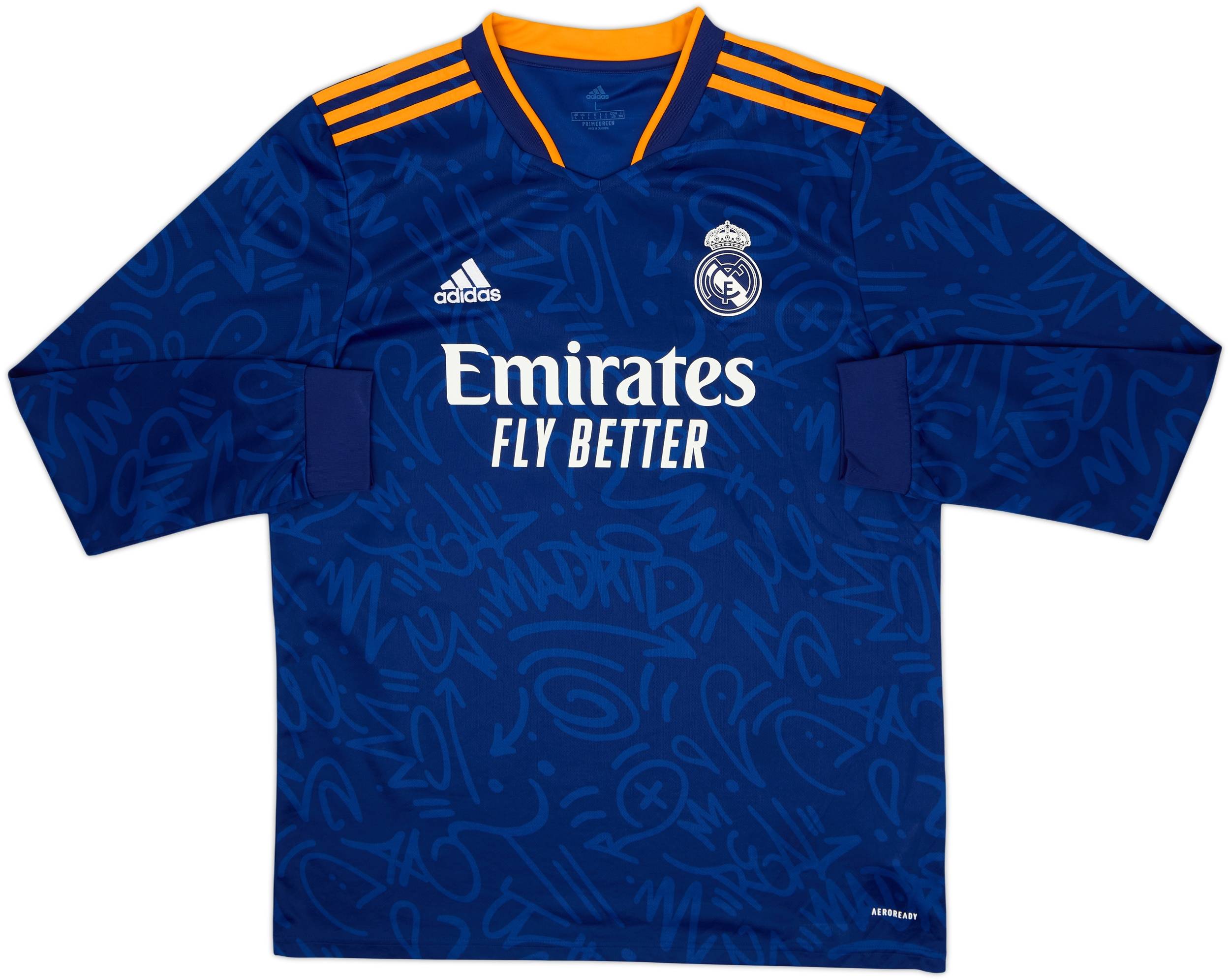 2021-22 Real Madrid Away L/S Shirt Modric #10 - 8/10 - (L)