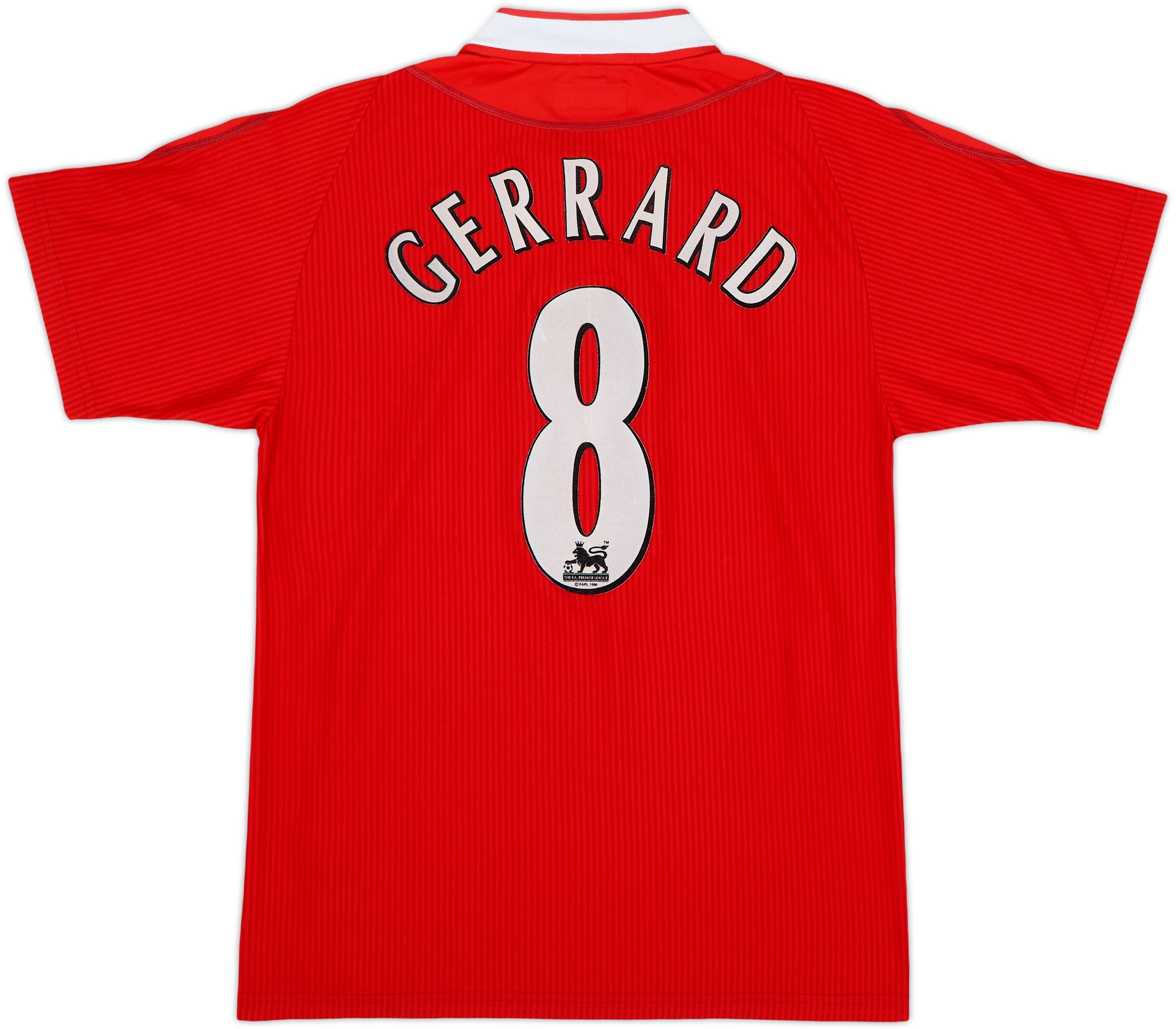 2002-04 Liverpool Home Shirt Gerrard #8 - 7/10 - (S)