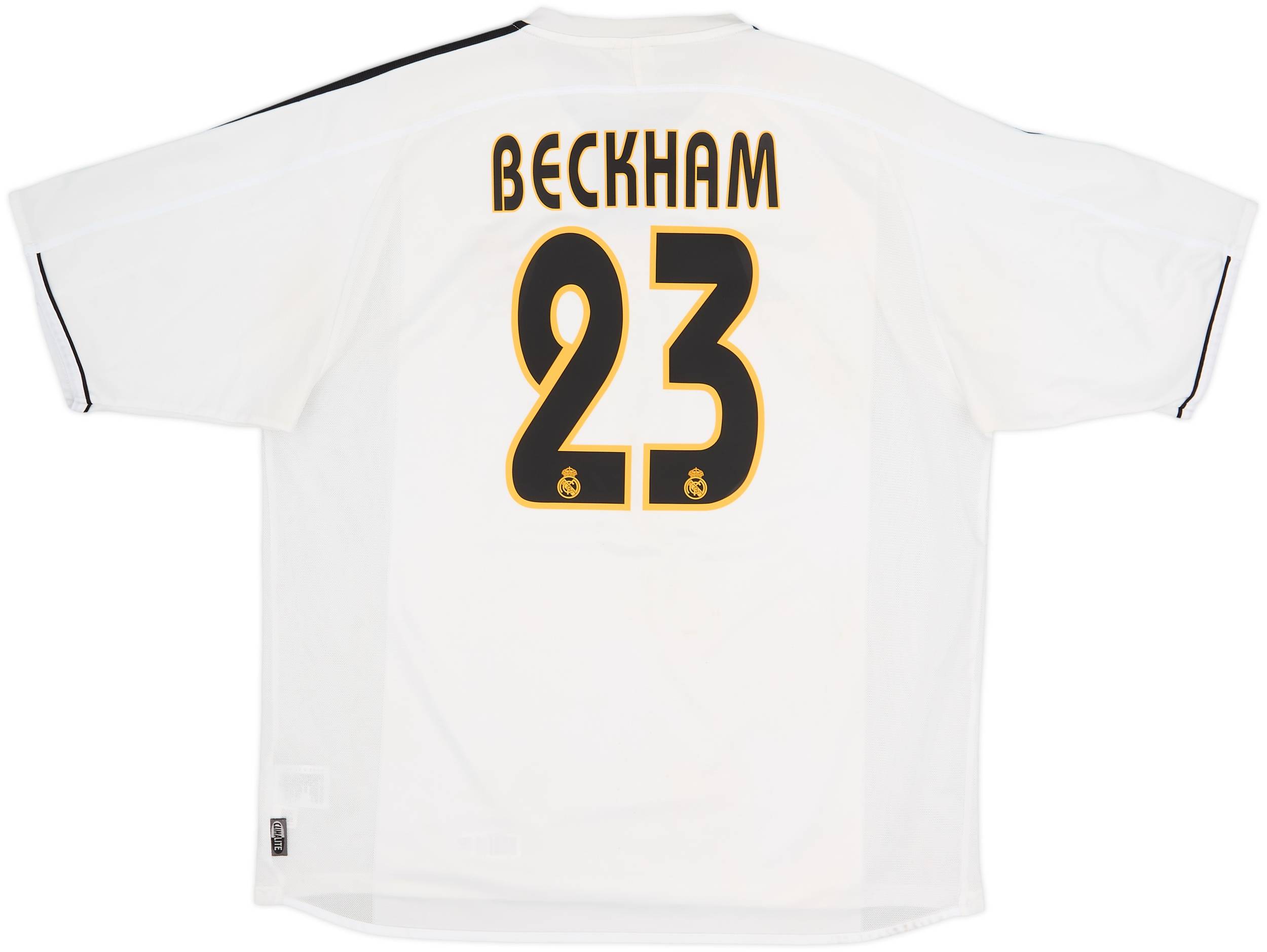 2003-04 Real Madrid Home Shirt Beckham #23 - 7/10 - (XL)