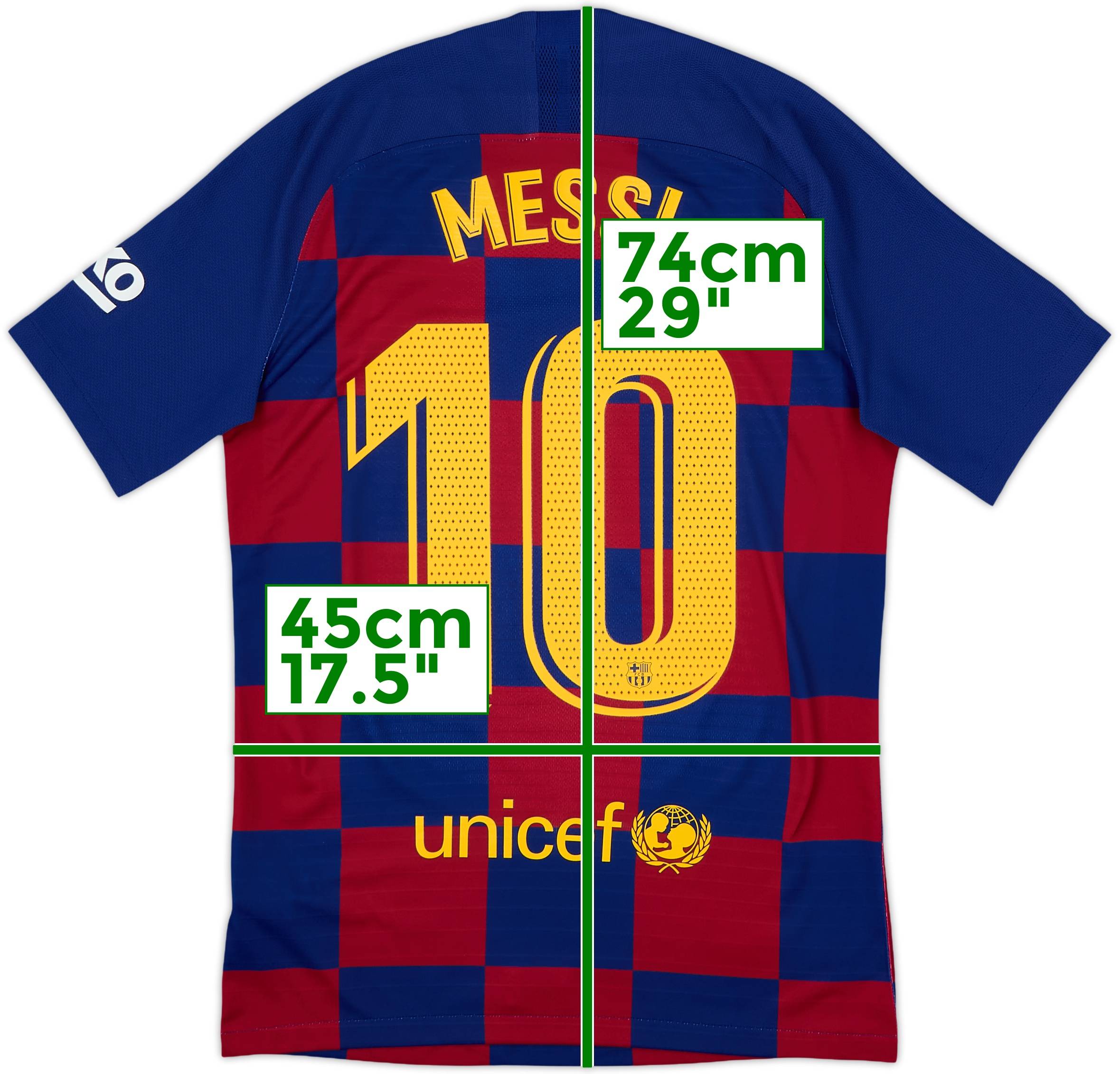 2019-20 Barcelona Authentic Home Shirt Messi #10 - 10/10 - (S)