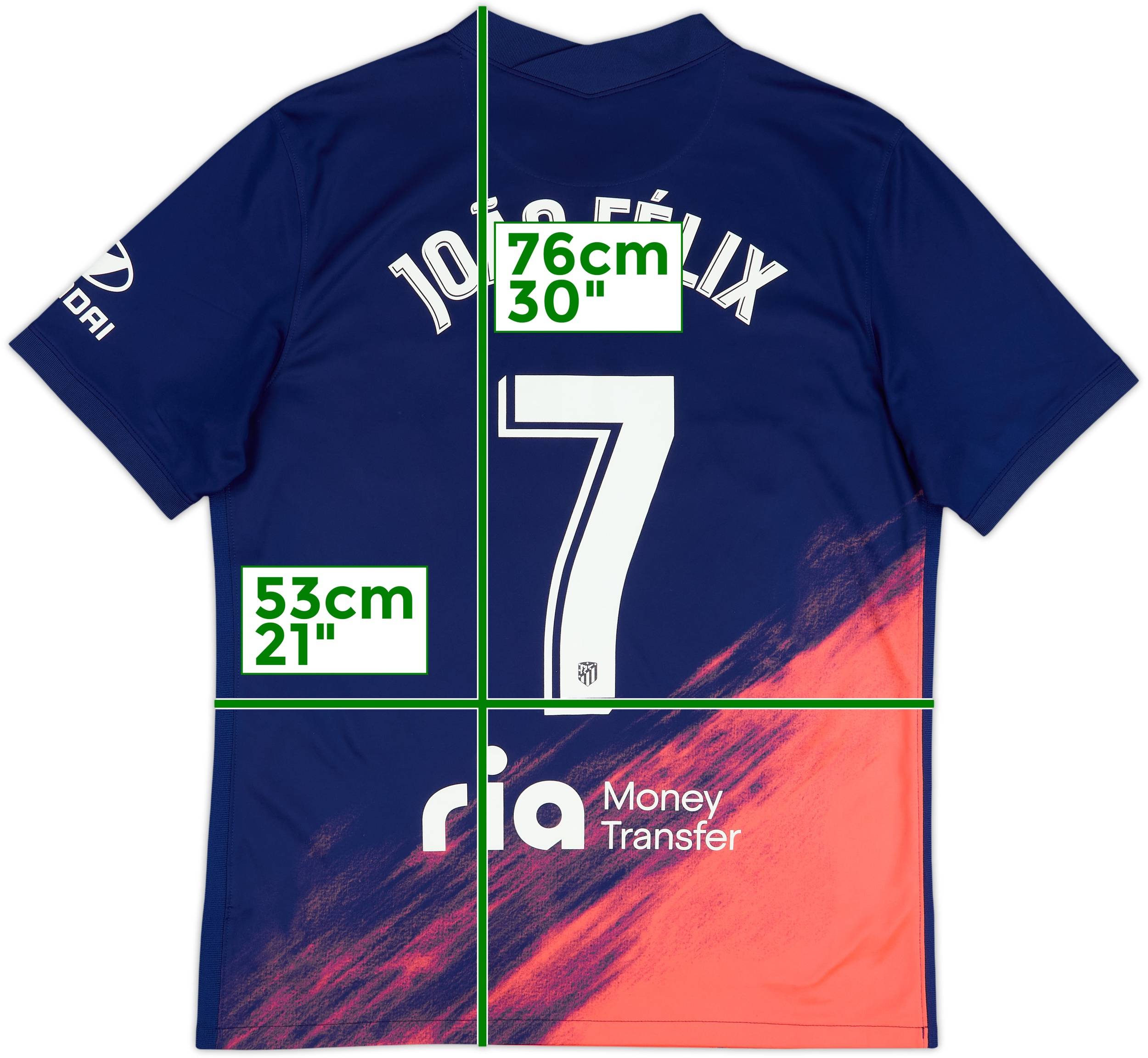2021-22 Atletico Madrid Away Shirt Joao Felix #7 - 10/10 - (L)